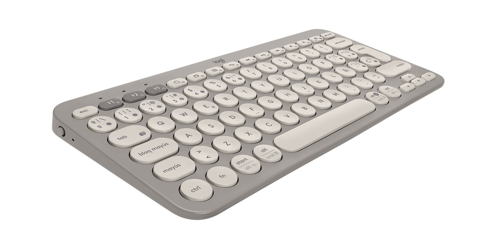 K380 Multi-Device Bluetooth Keyboard Minimalist keyboard for computers, tablets and phones - Sand Español (Qwerty)
K380 Multi-Device Bluetooth Keyboard Minimalist keyboard for computers, tablets and phones - Sand Español (Qwerty)