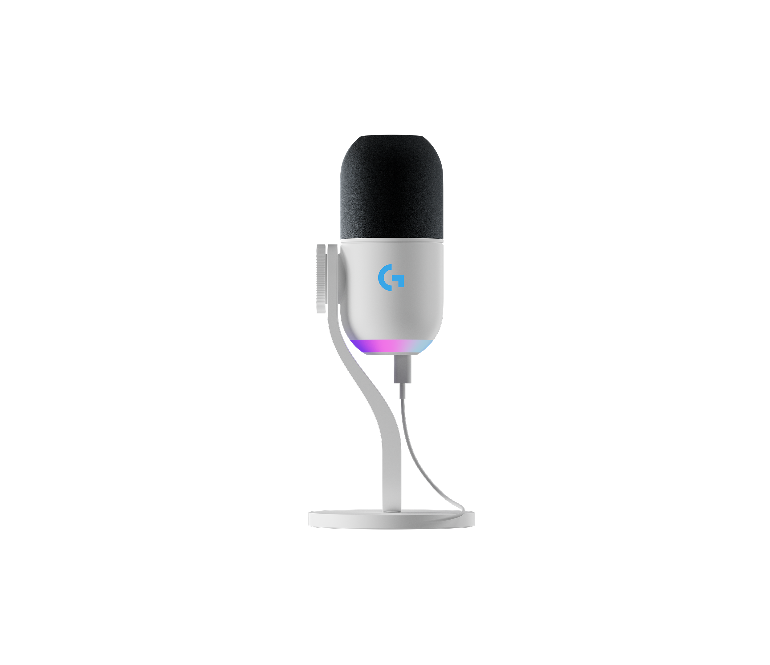 Logitech G Unisex White Yeti Gx - Dynamic Rgb Gaming Microphone With Lightsync In