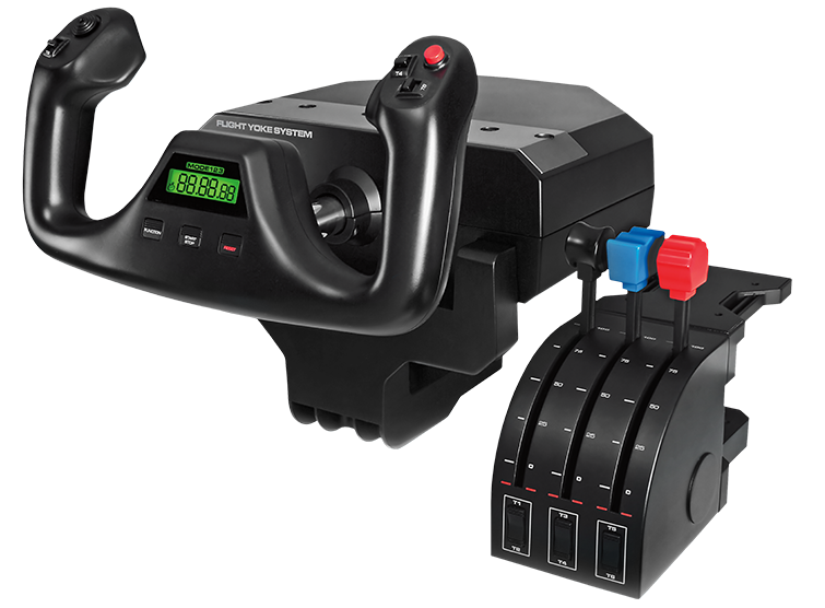 Logitech G Flugsimulator Yoke-System in Schwarz