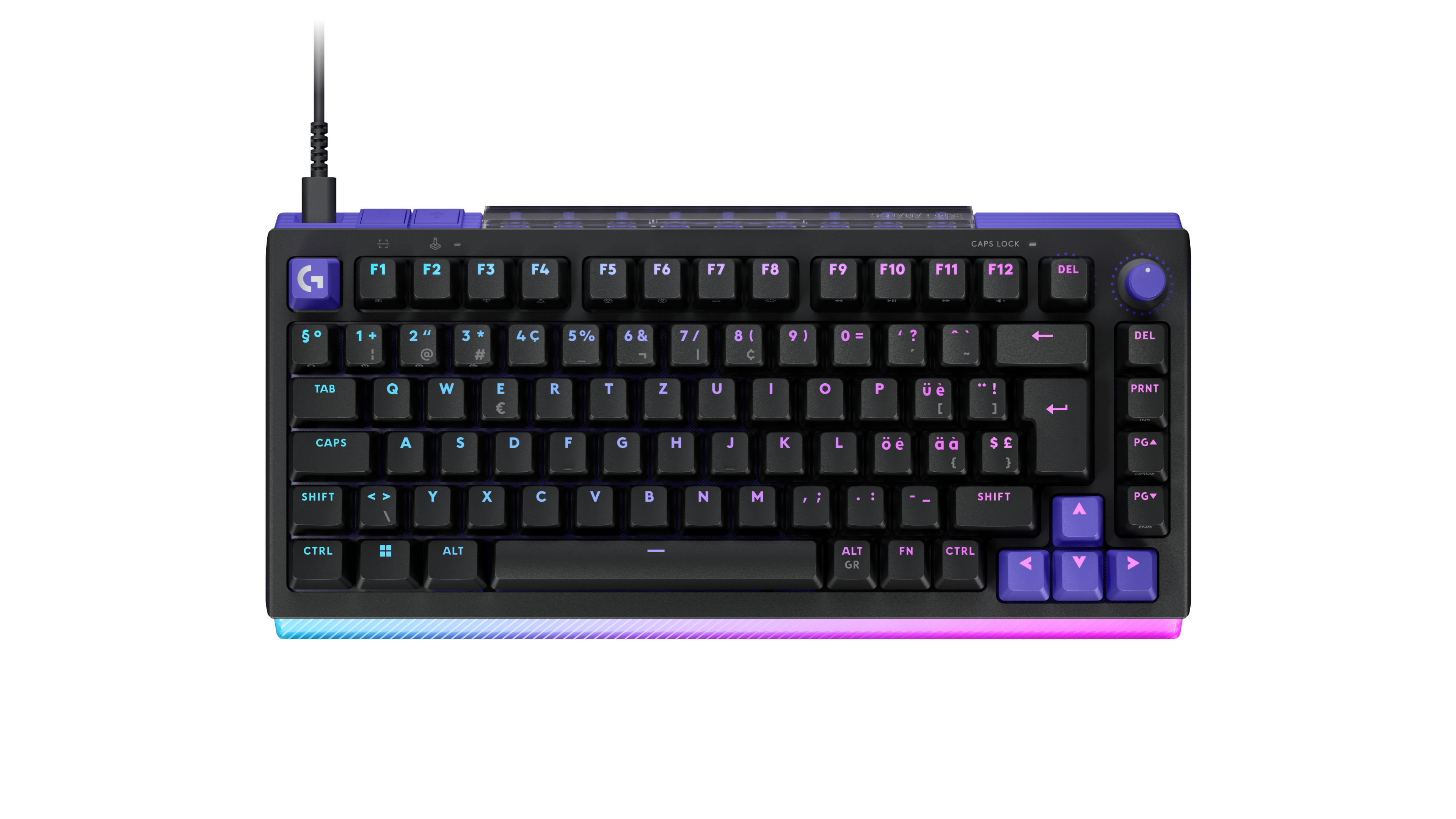 Logitech G Tastiera gaming analogica G512 X 75 in Nero, Svizzero (QWERTZ), Tactile