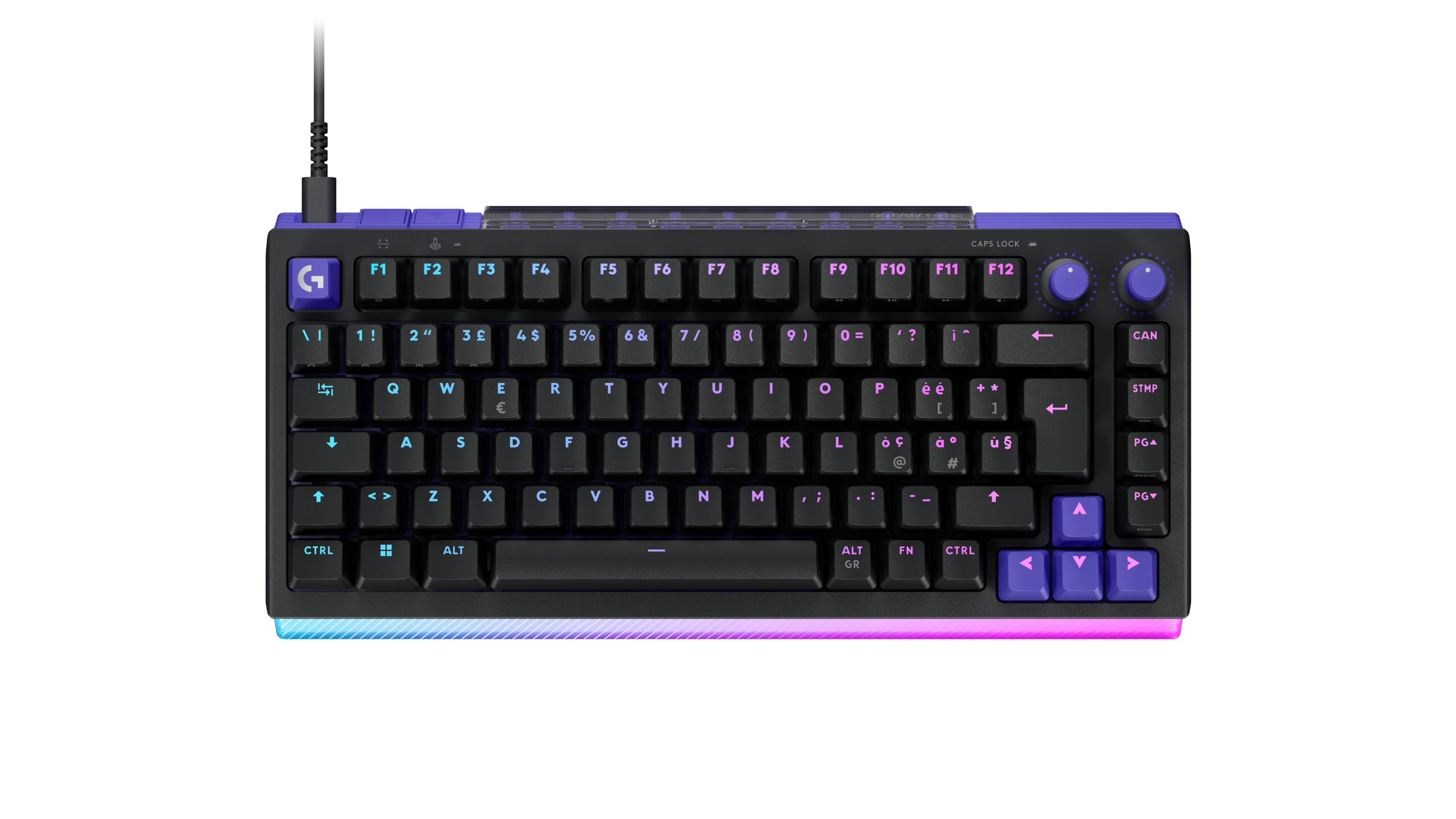 Logitech G Tastiera gaming analogica G512 X 75 in Nero, Italiano (QWERTY), Tactile