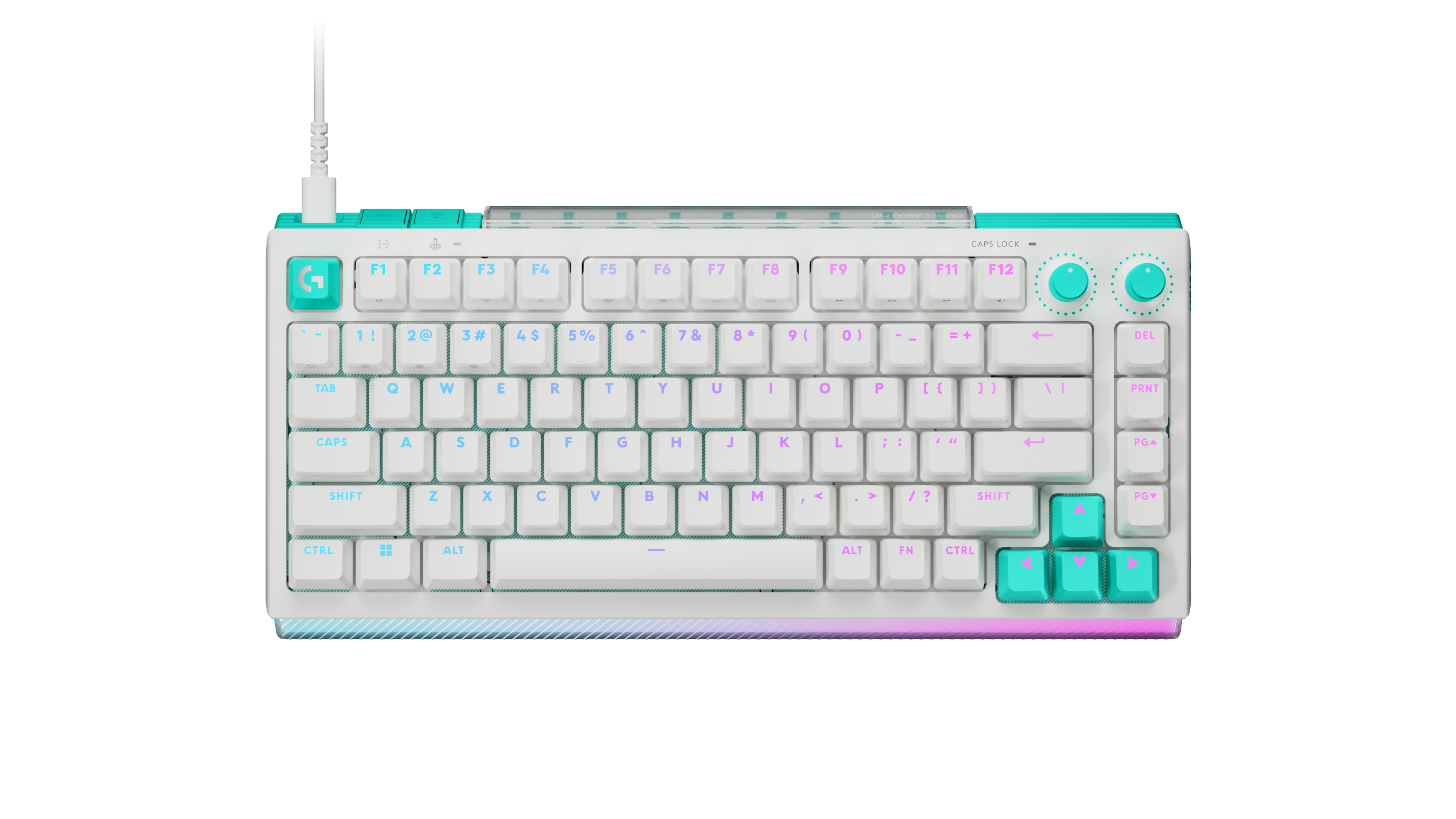 Logitech G512 X 75 Analog Gaming Keyboard, Tactile in White