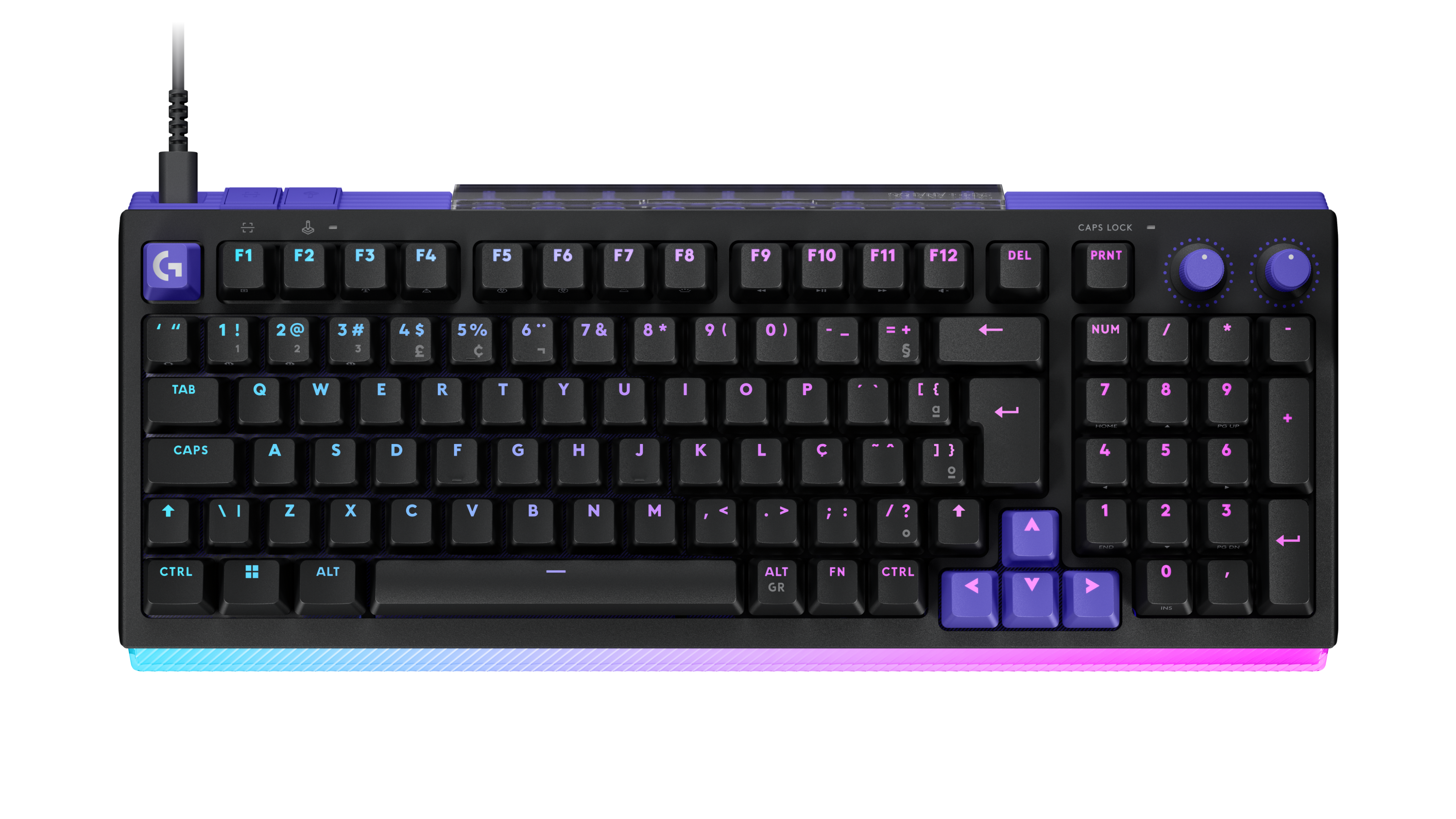 Logitech G Tastiera gaming analogica G512 X 98 in Nero, Portoghese (QWERTY), Tactile