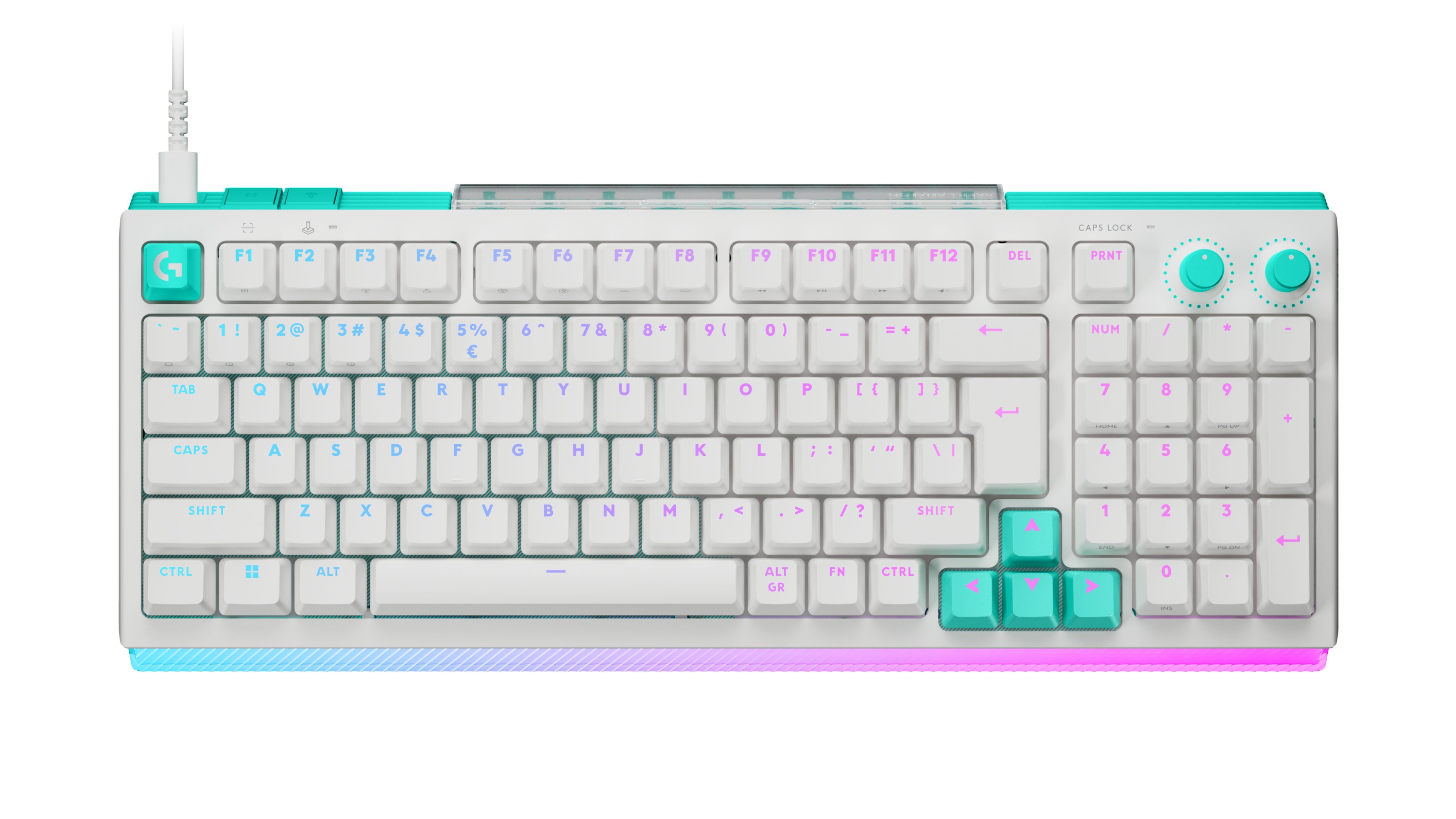 Logitech G Unisex White Logitech G512 X 98 Analog Gaming Keyboard In
