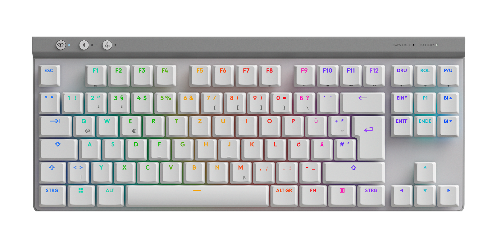 Logitech G Unisex White Logitech G515 Lightspeed Tkl Wireless Gaming Keyboard In