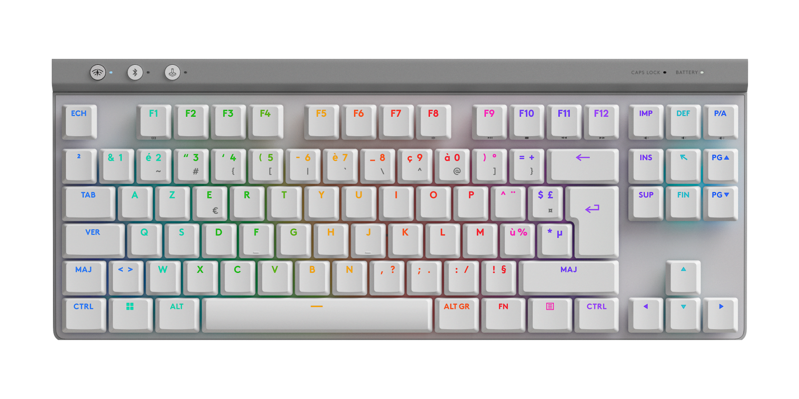 Logitech G Unisex White Logitech G515 Lightspeed Tkl Wireless Gaming Keyboard In