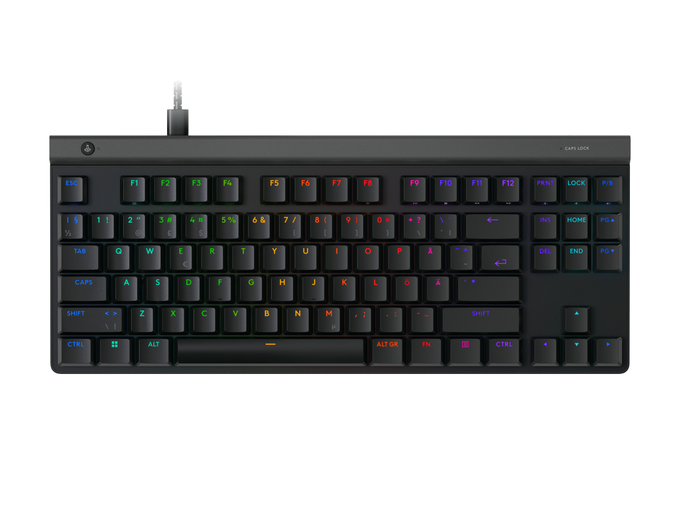 Logitech G Unisex Black Logitech G515 Tkl Wired Gaming Keyboard In