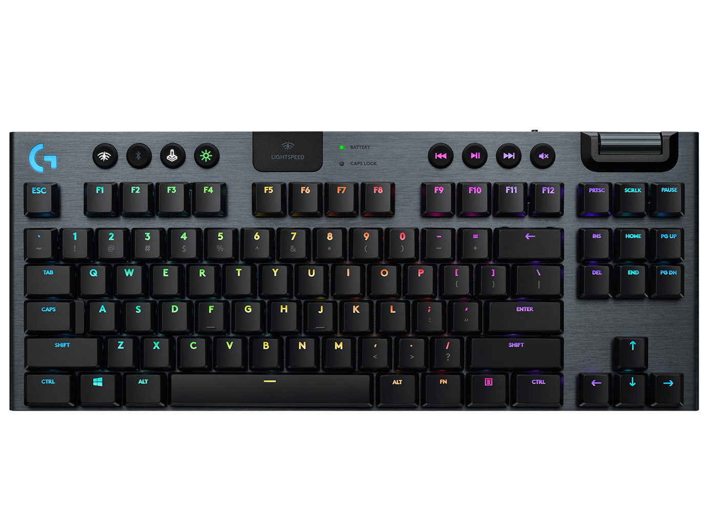 Logitech G Unisex Carbon Logitech G915 Tkl Tenkeyless Lightspeed Keyboard - Logitech Gaming Keyboard In