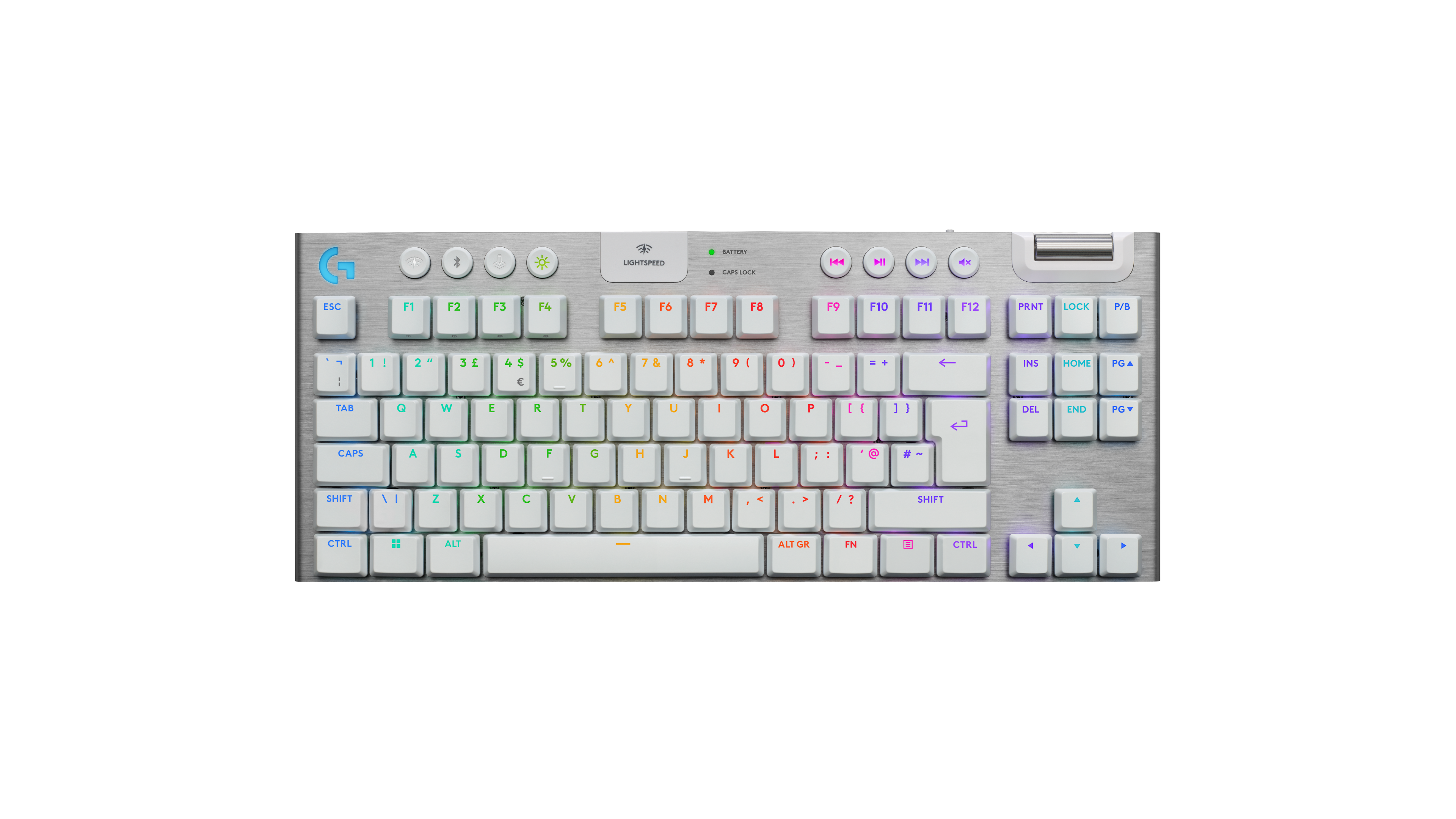 Logitech G Unisex White Logitech G915 X Tkl Wireless Rgb Gaming Keyboard In