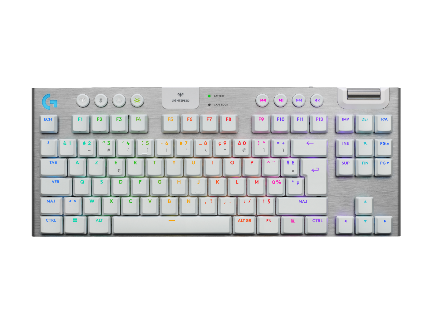 Logitech G Unisex White Logitech G915 X Tkl Wireless Rgb Gaming Keyboard In