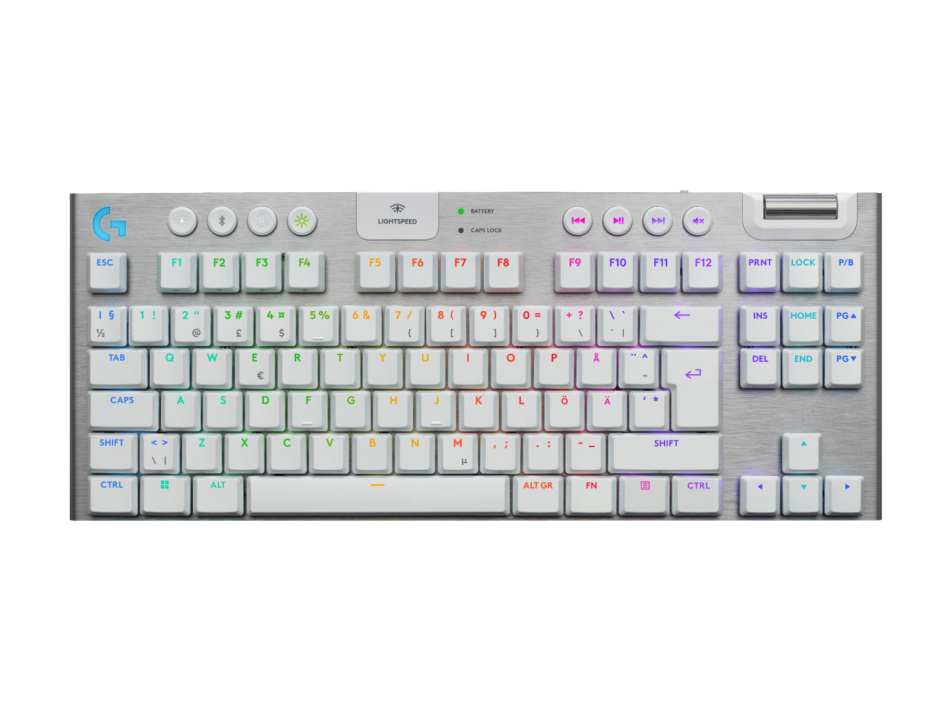 Logitech G Unisex White Logitech G915 X Tkl Wireless Rgb Gaming Keyboard In