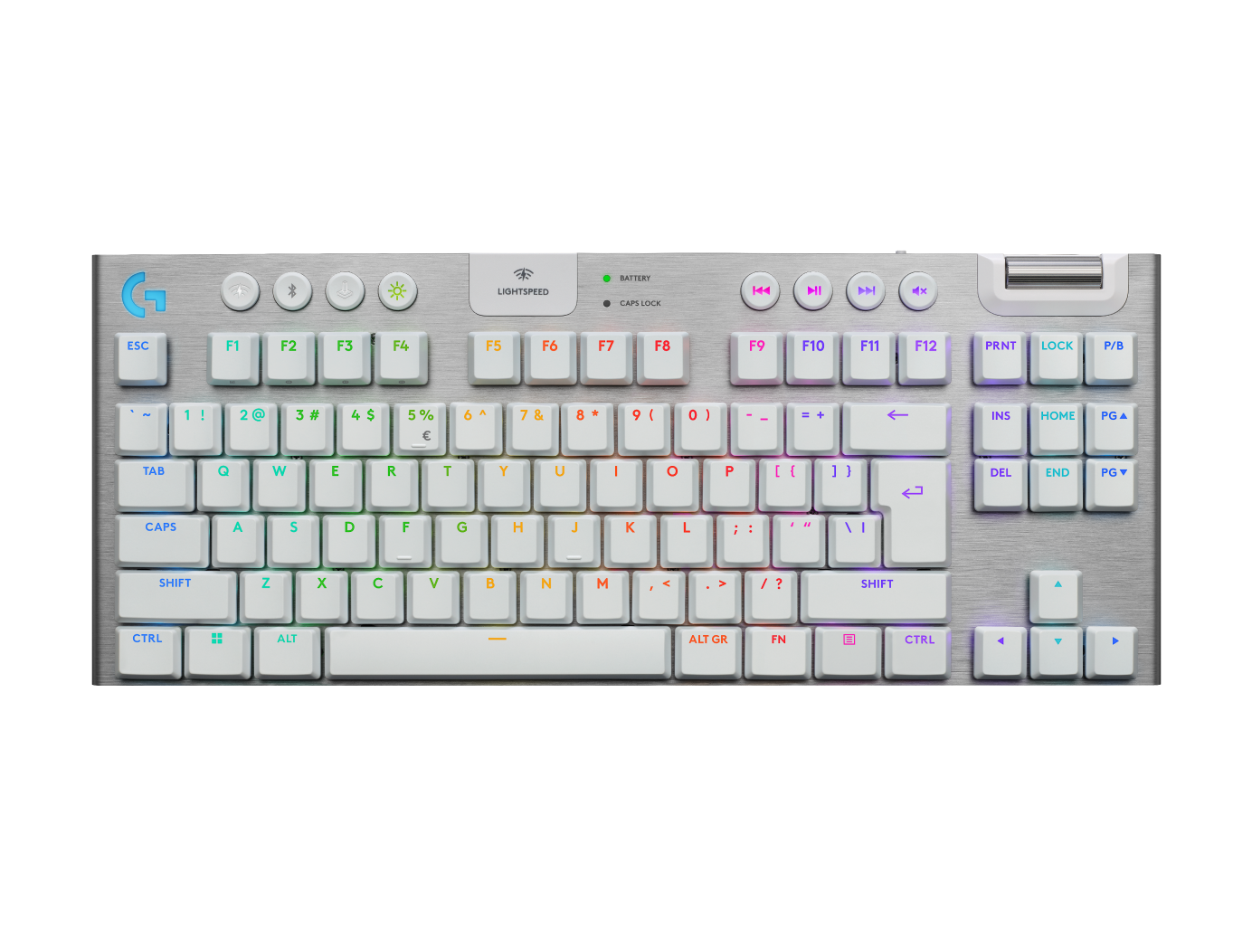 Logitech G Unisex White Logitech G915 X Tkl Wireless Rgb Gaming Keyboard In