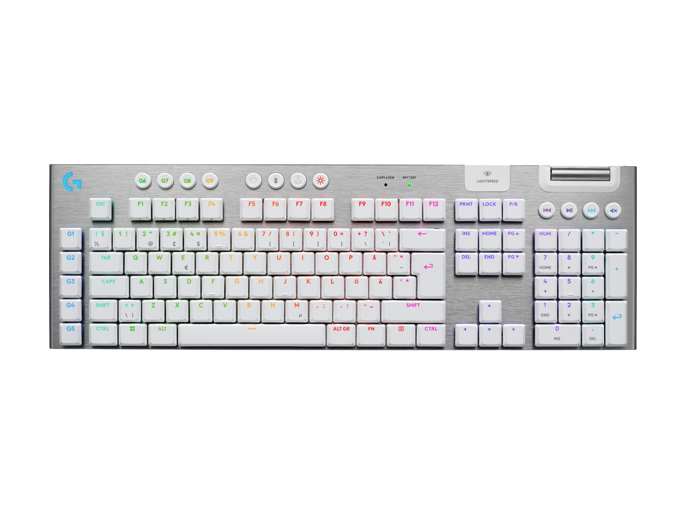 Logitech G Unisex White Logitech G915 X Lightspeed Wireless Gaming Keyboard In