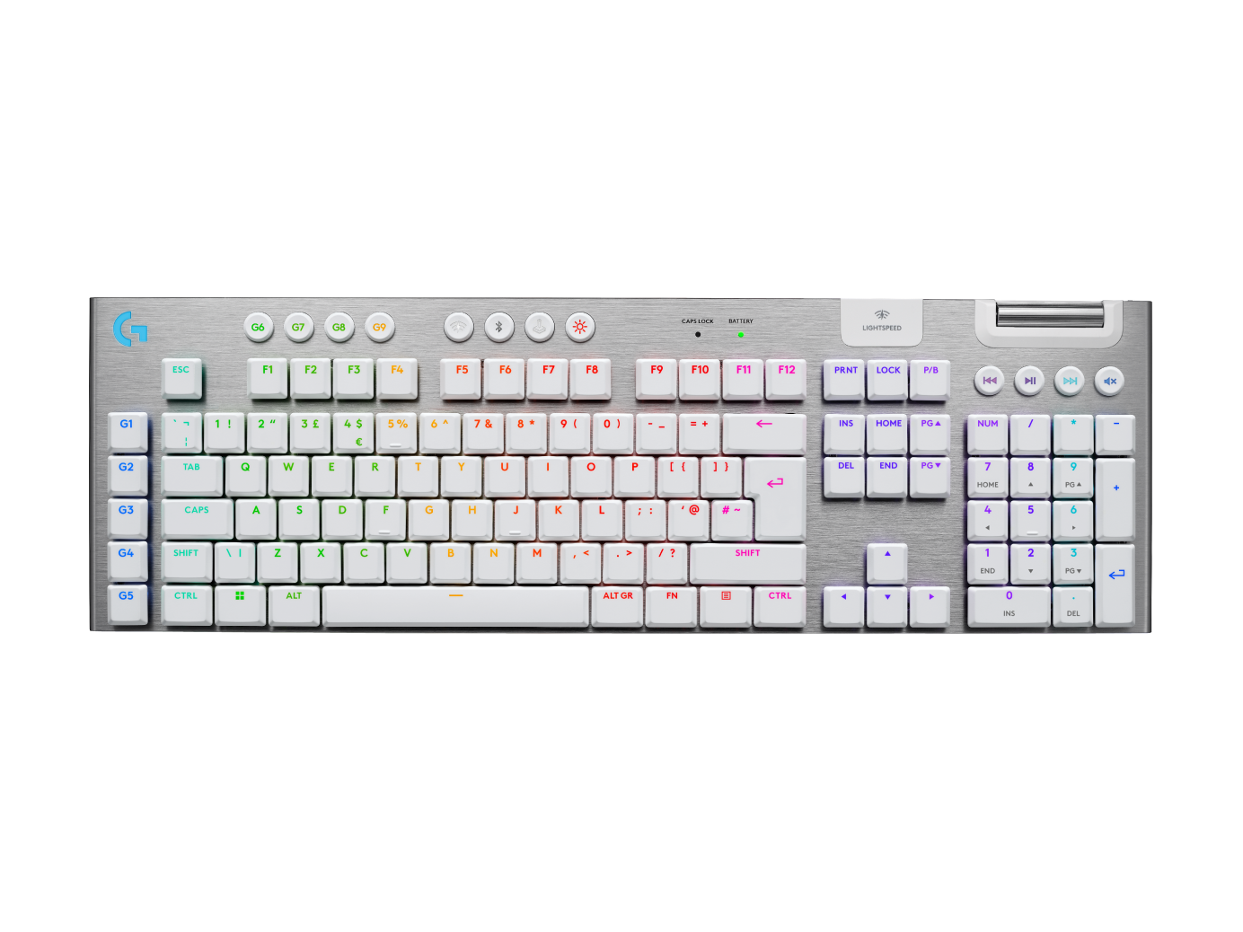 Logitech G Unisex White Logitech G915 X Lightspeed Wireless Gaming Keyboard In
