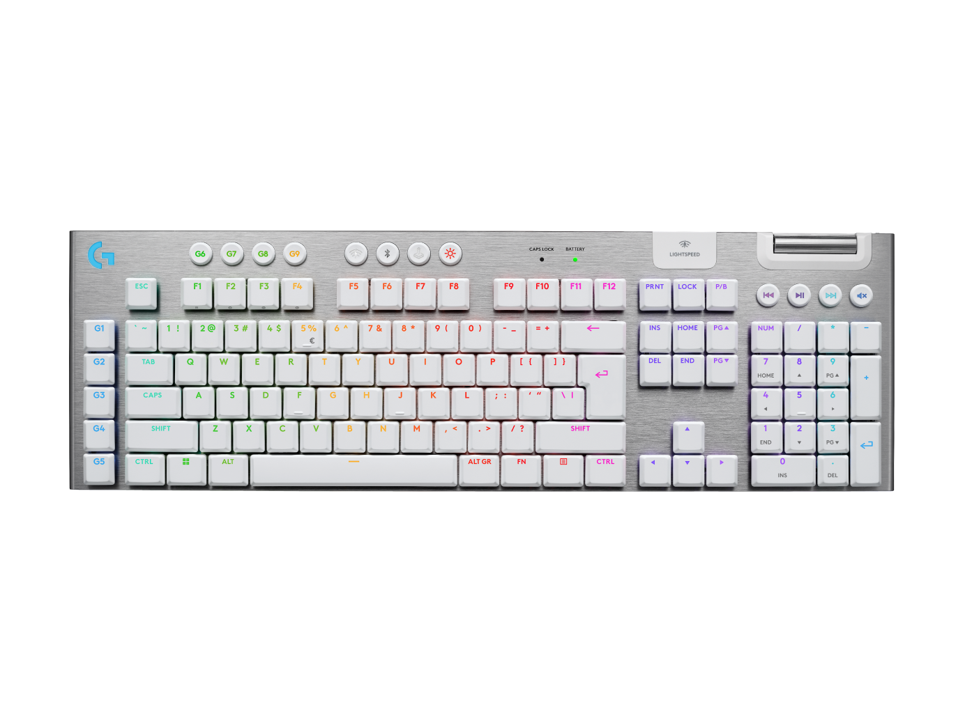 Logitech G Unisex White Logitech G915 X Lightspeed Wireless Gaming Keyboard In