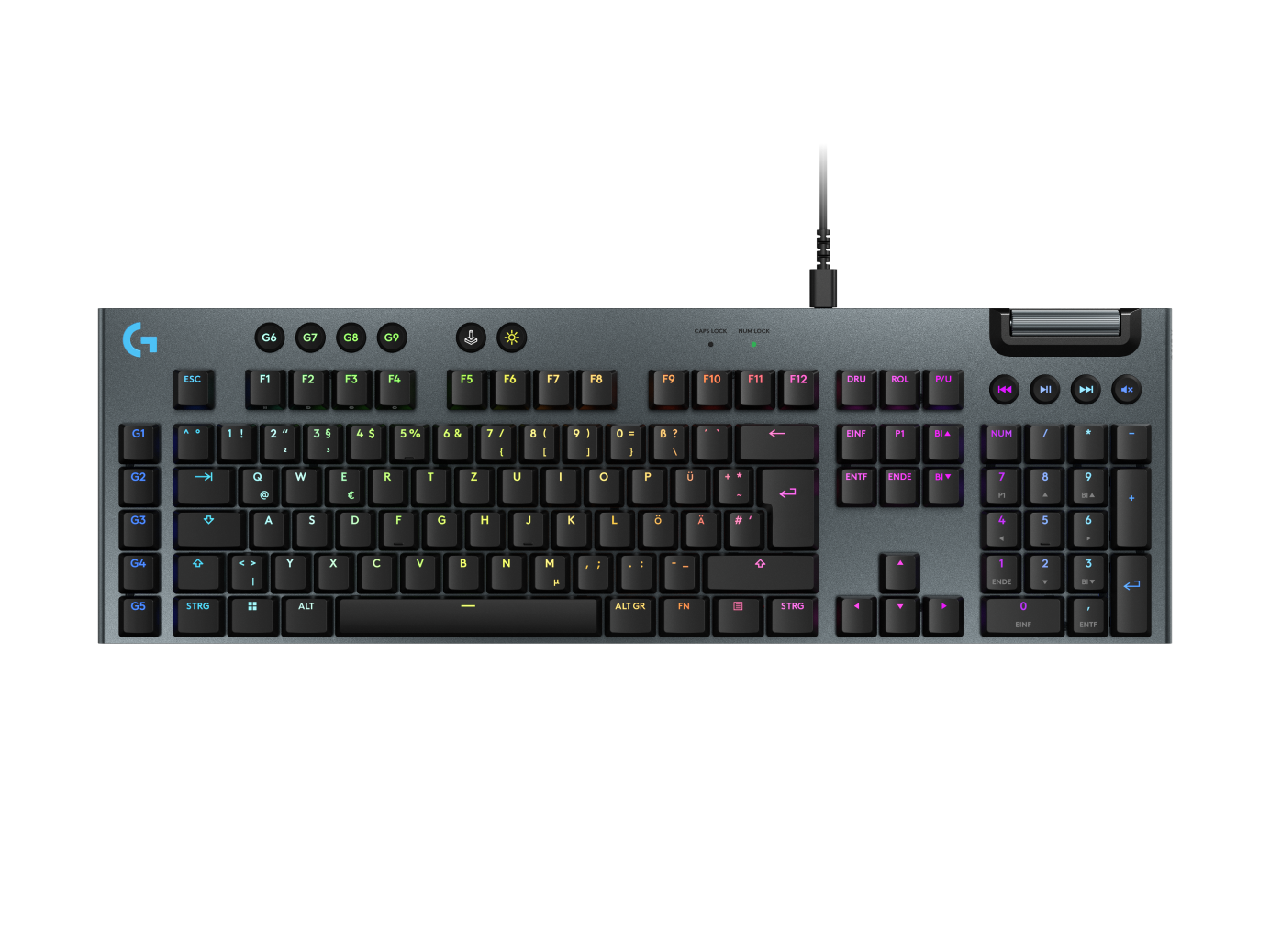 Logitech G Unisex Black Logitech G915 X Low-Profile Wired Gaming Keyboard In
