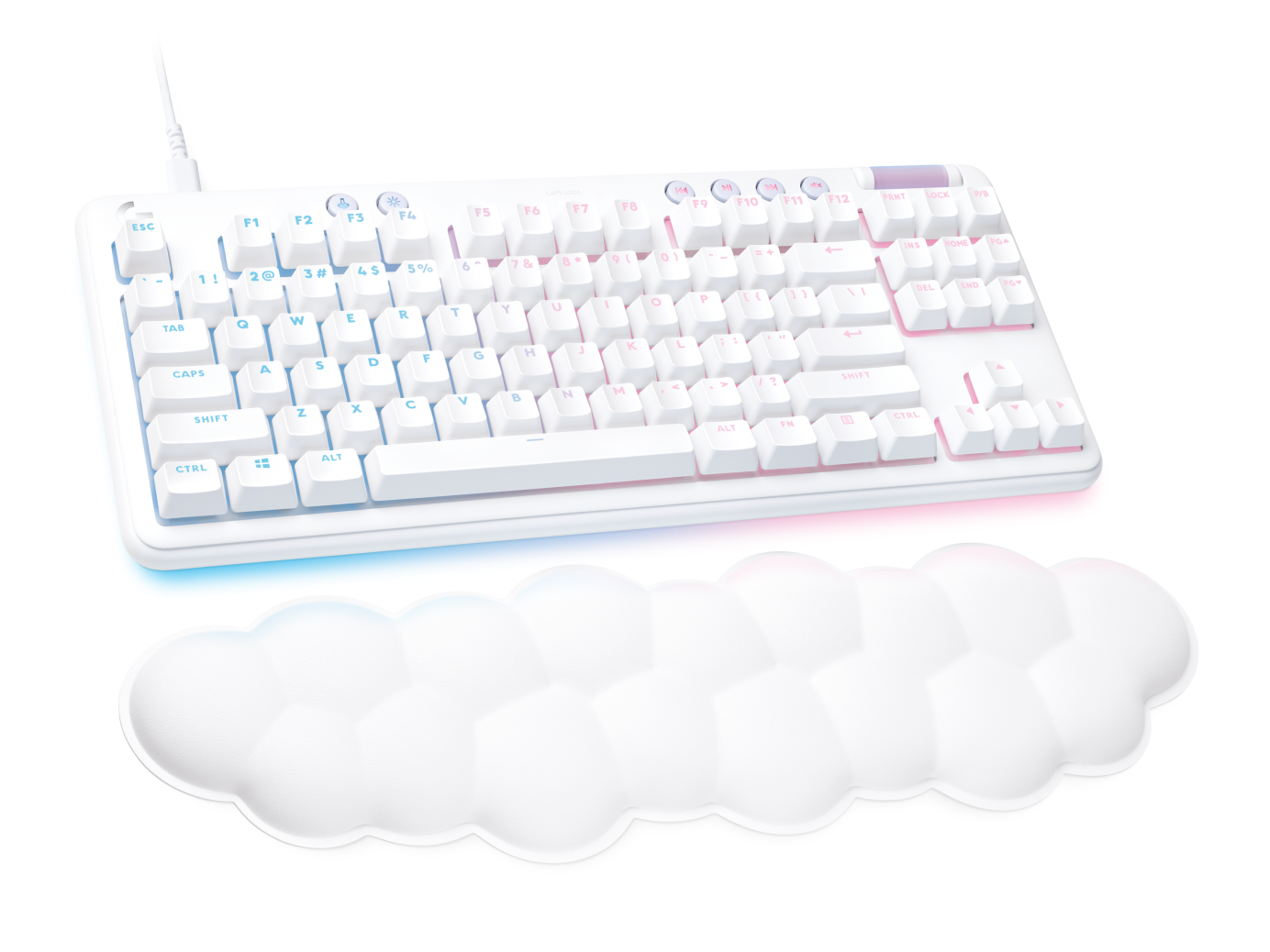 Logitech G Unisex White Logitech G713 Tkl Mechanical Gaming Keyboard With Rgb In