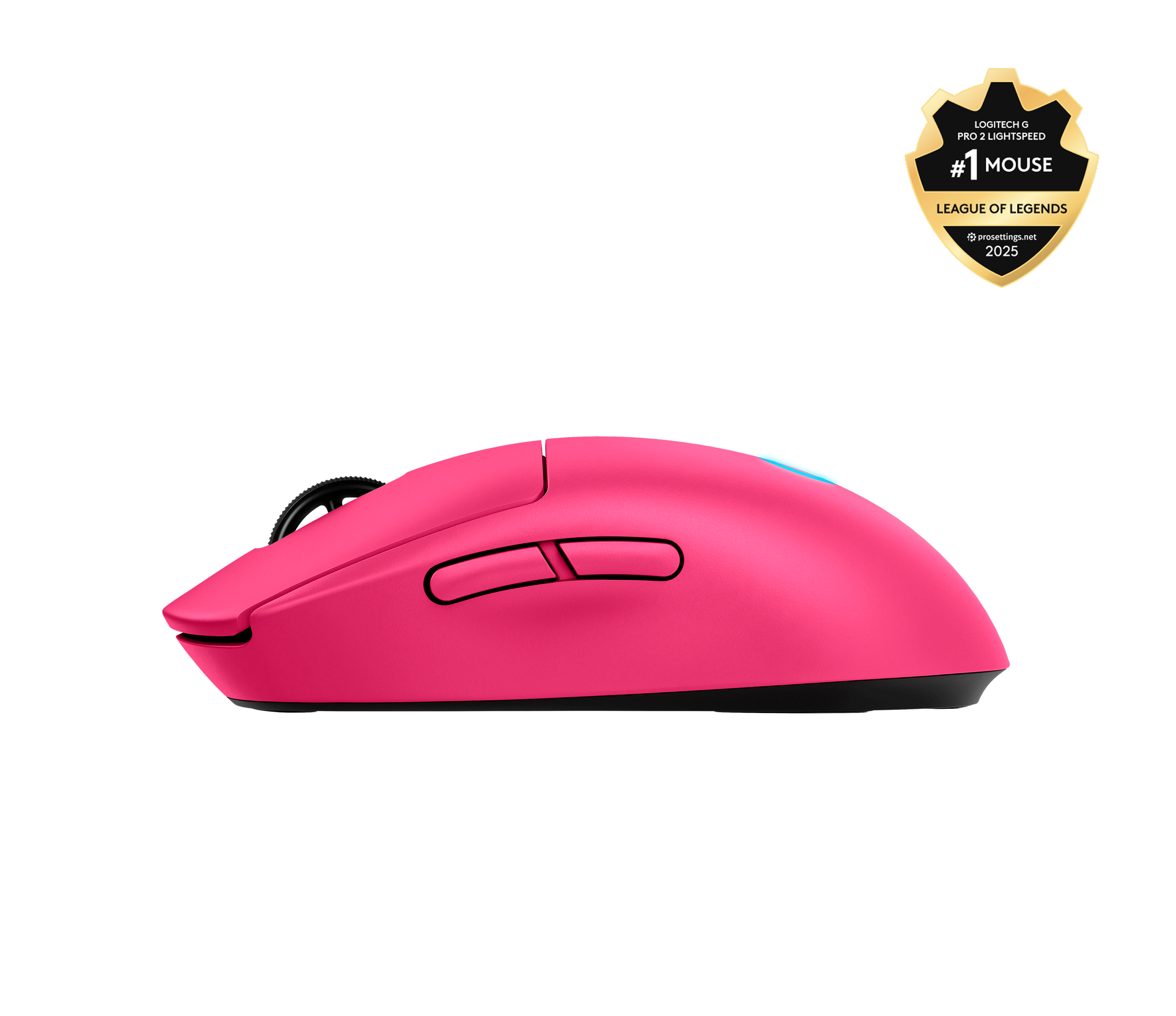 Logitech G Unisex Magenta Pro 2 Lightspeed Wireless Gaming Mouse In