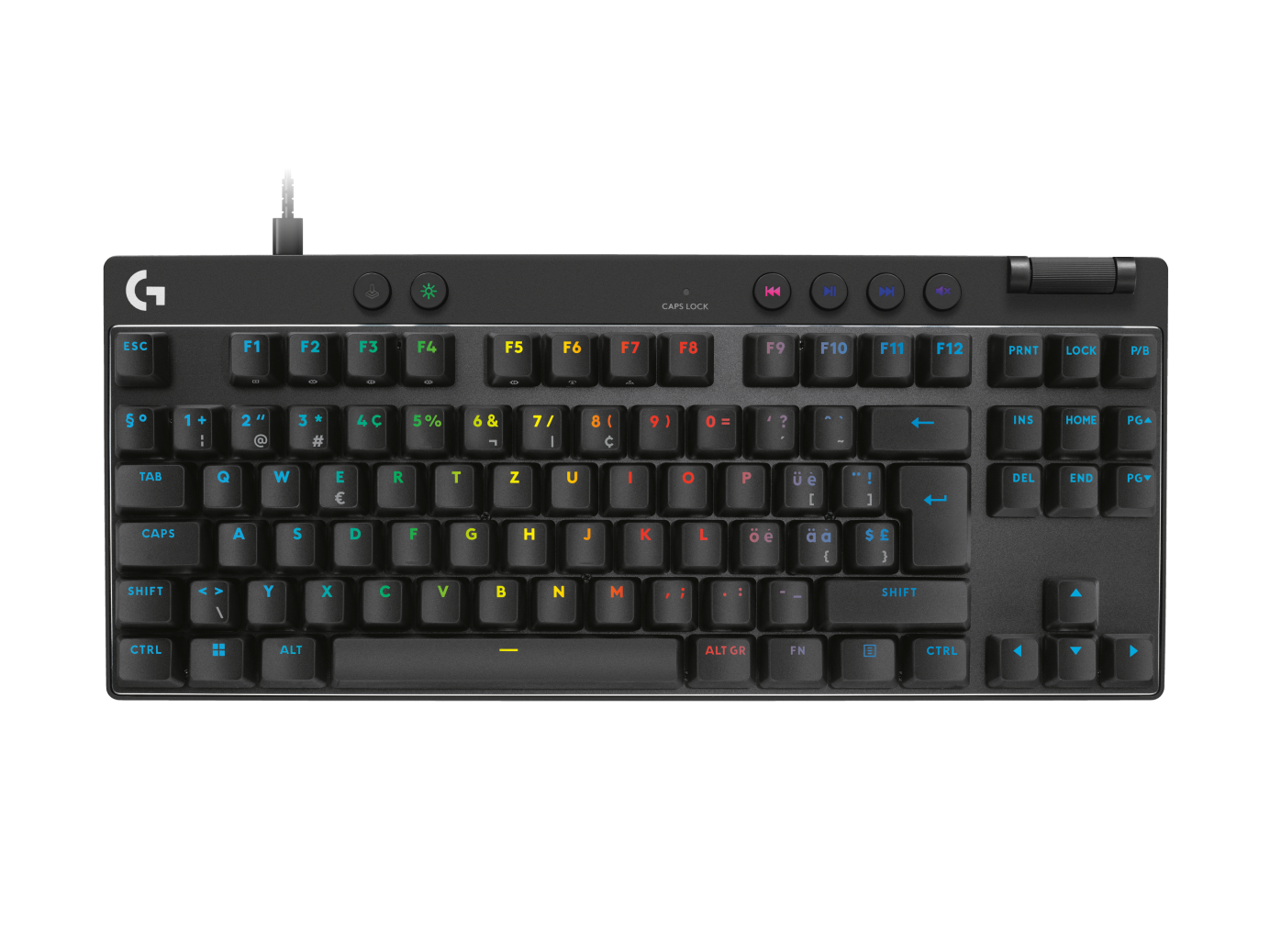 Logitech G Tastiera da gioco PRO X TKL RAPID in Nero, Svizzero (QWERTZ)