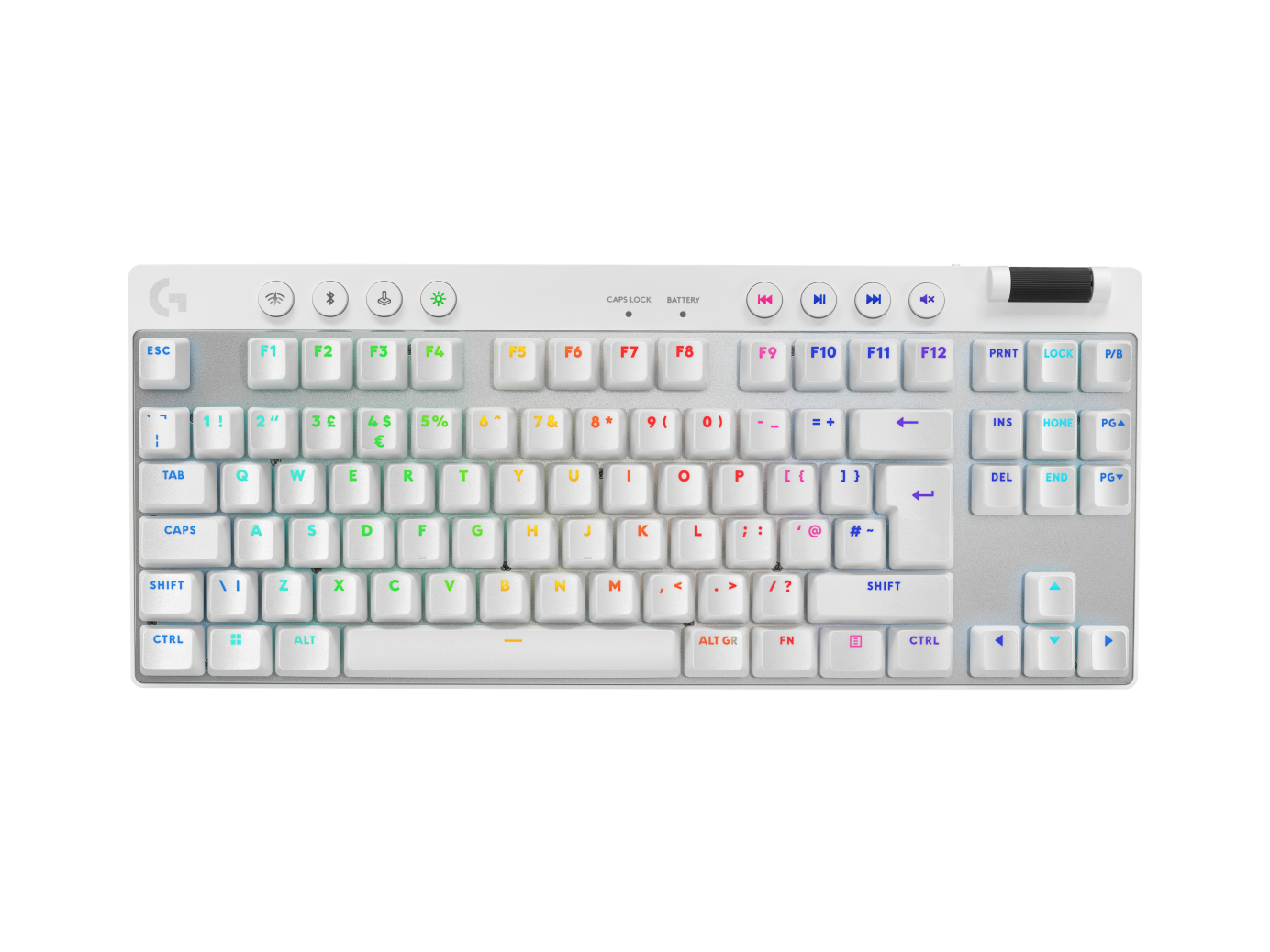Logitech G Unisex White Pro X Tkl Wireless Gaming Keyboard In