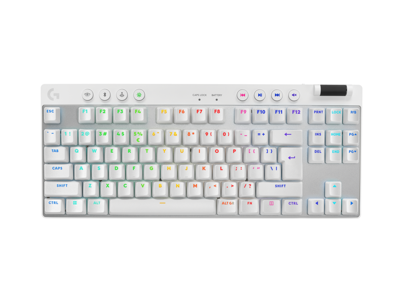 Logitech G Unisex White Pro X Tkl Wireless Gaming Keyboard In