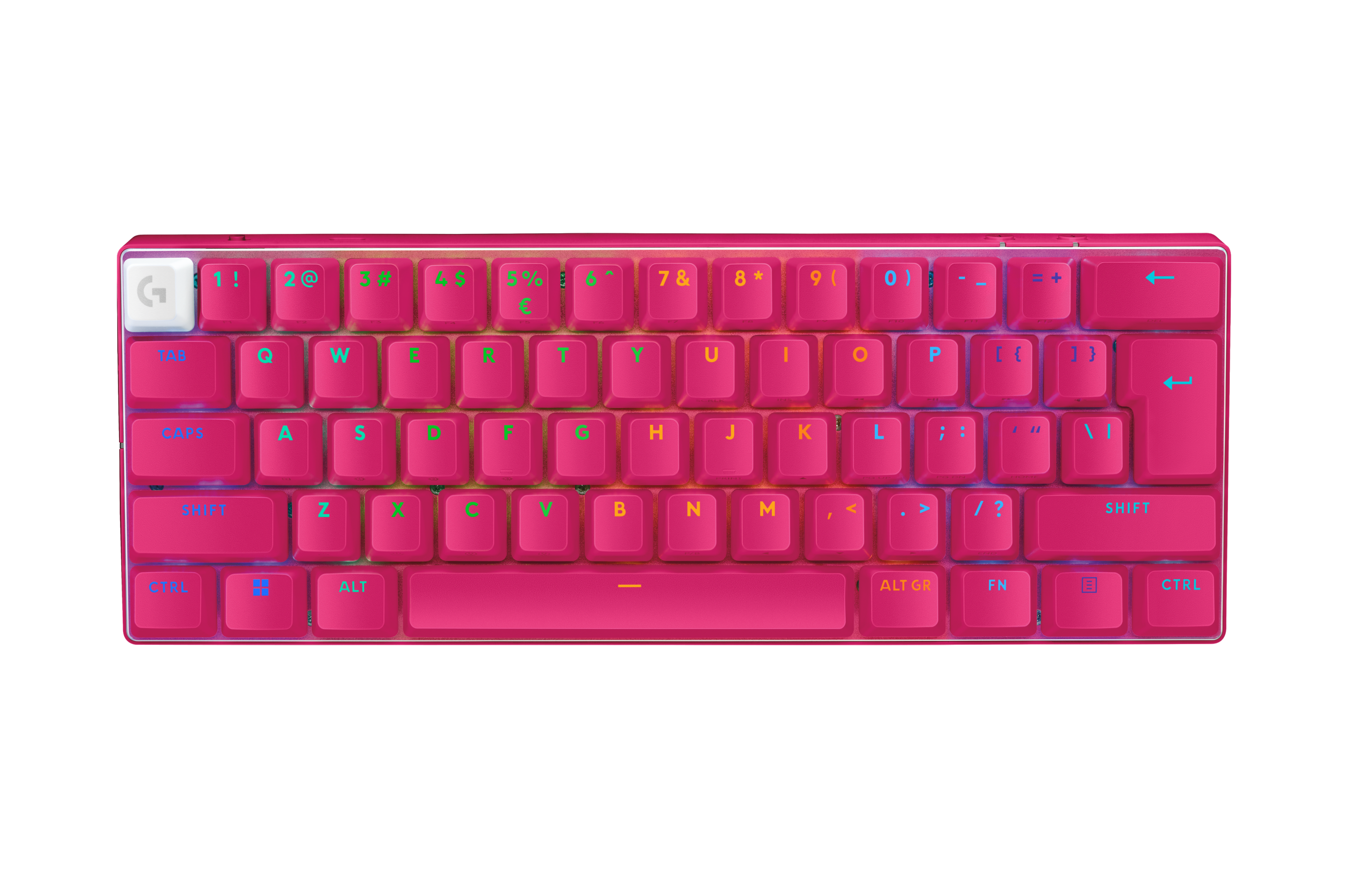 Logitech G Unisex Magenta Clavier Gaming Sans Fil Pro X 60 En
