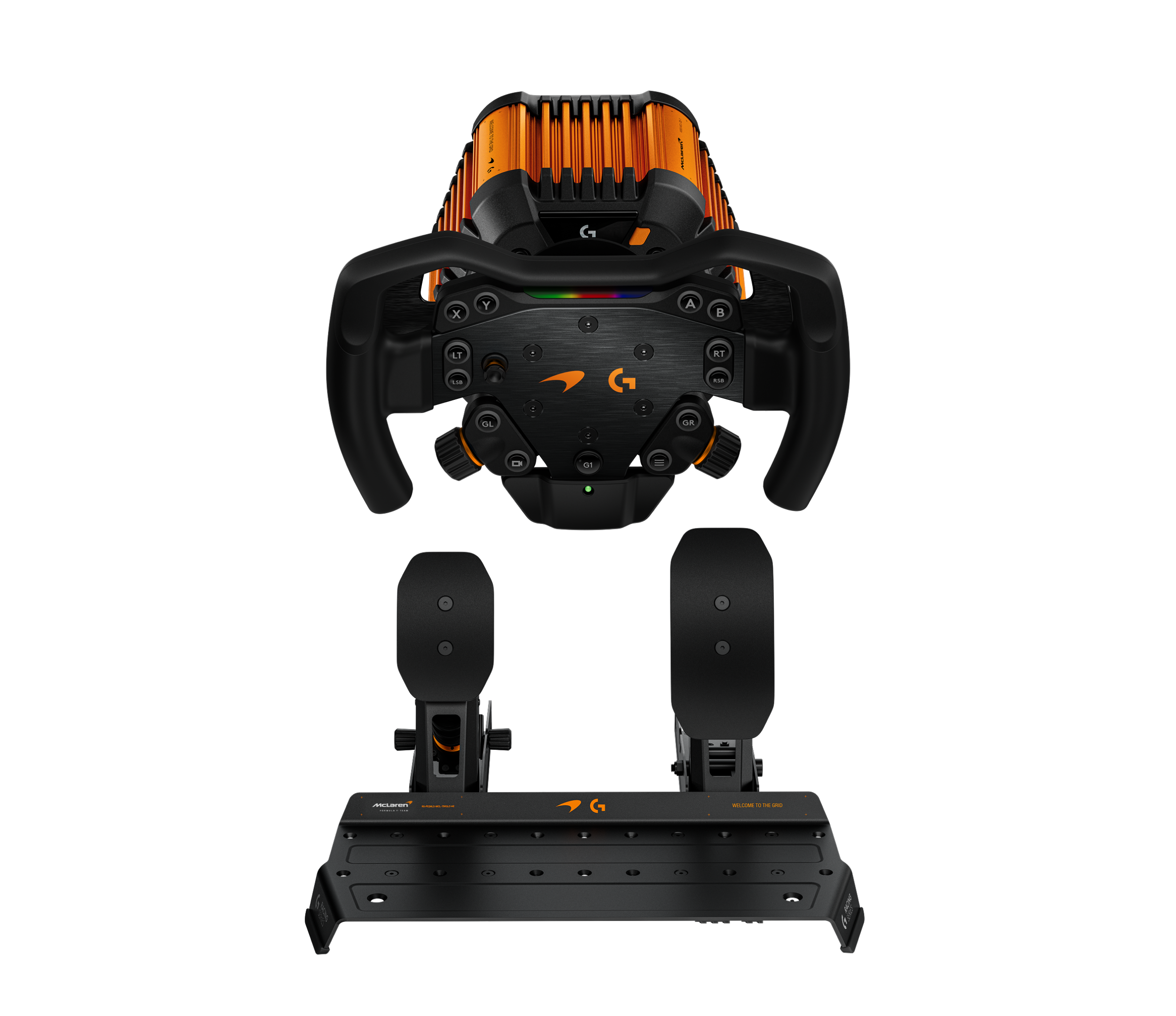 Logitech G RS50 McLaren Racing Bundle in Papaja/Zwart