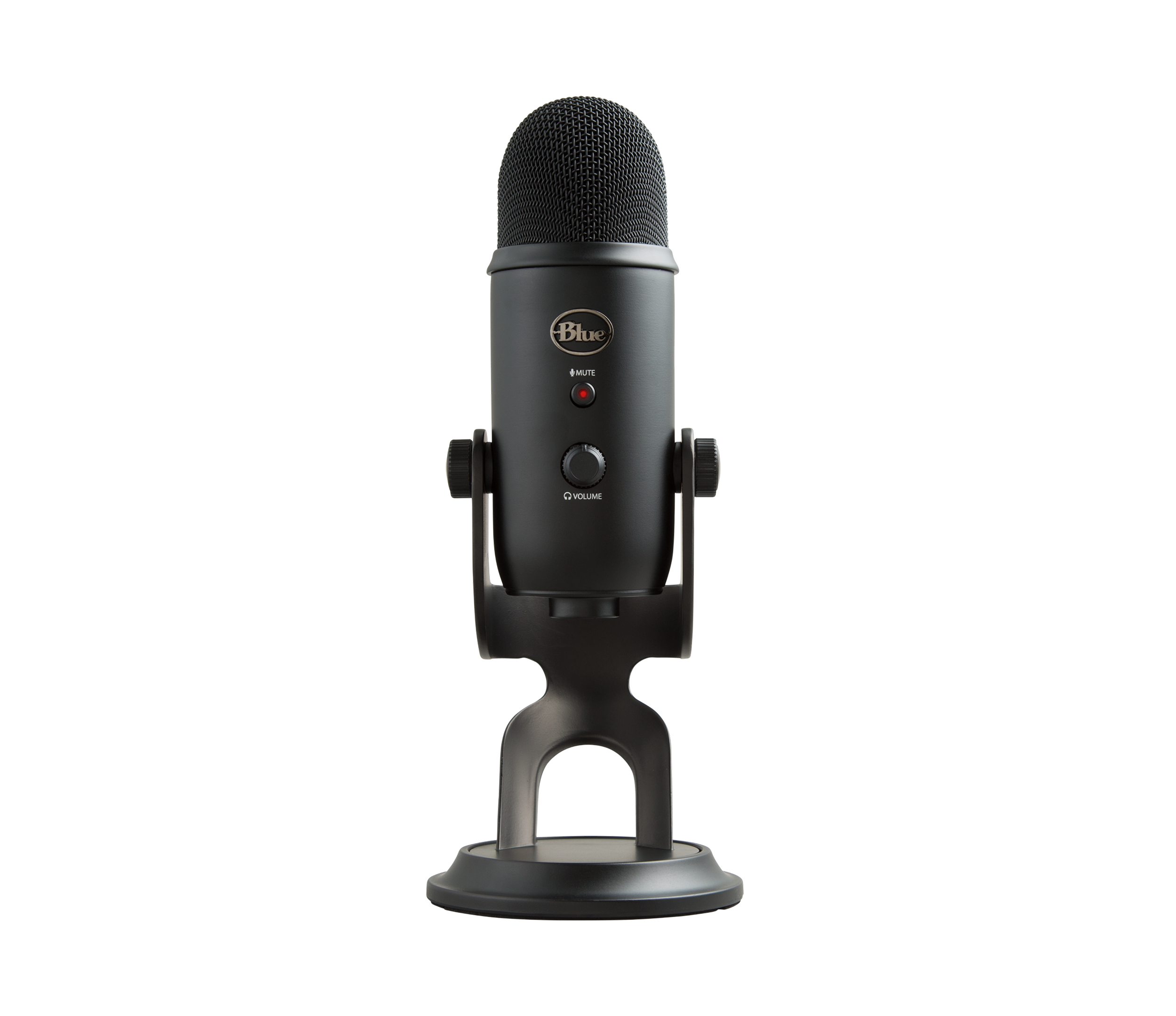 Logitech G Unisex Blackout Yeti Multi-Pattern Usb Microphone With Blue Vo!Ce In