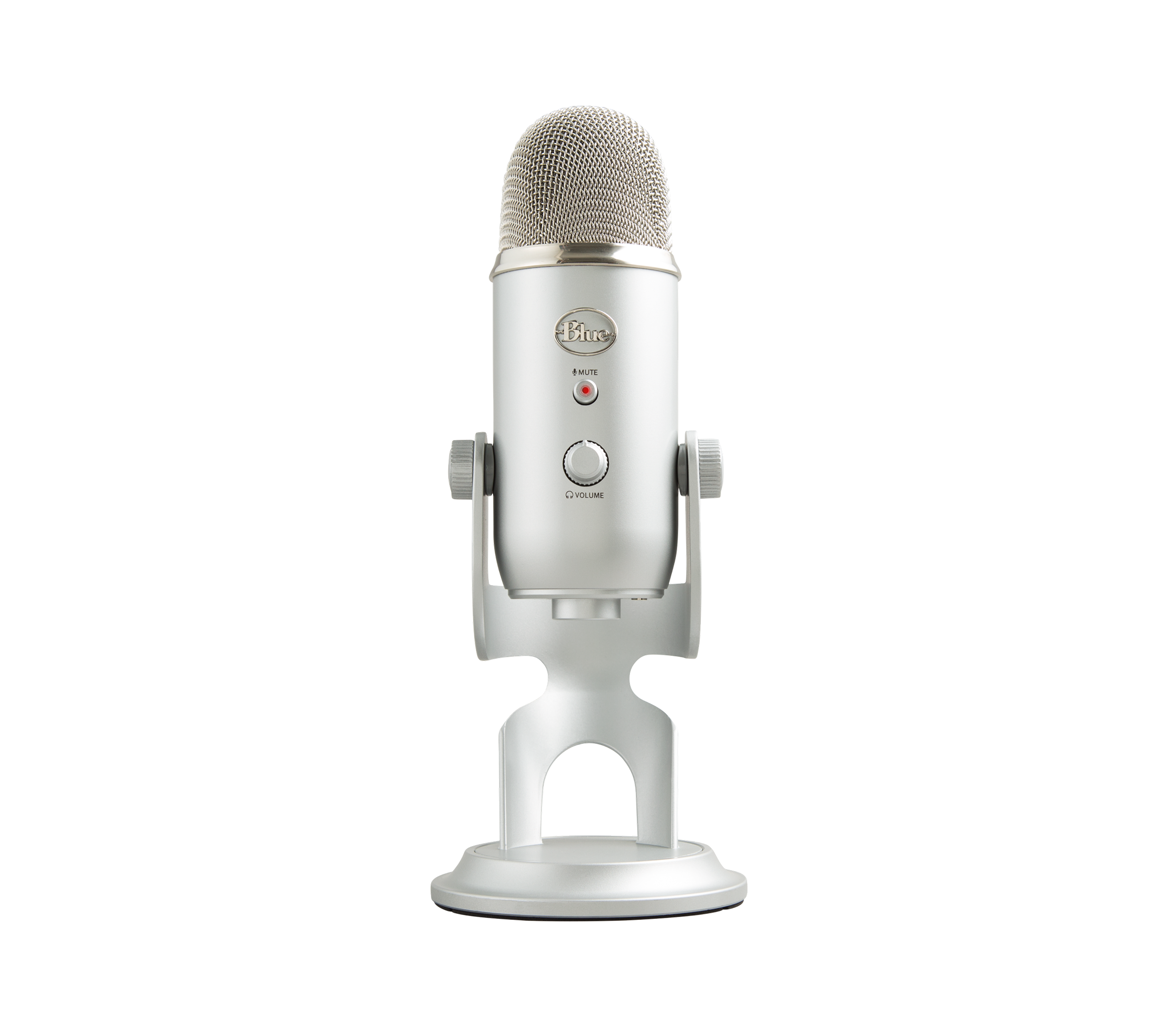 Logitech G Unisex Silver Yeti Multi-Pattern Usb Microphone With Blue Vo!Ce In