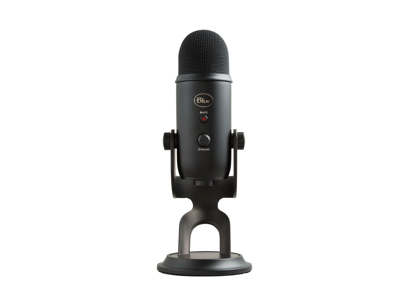 Logitech G Unisex Blackout Yeti - Premium Multi-Pattern Usb Microphone With Blue Vo!Ce In