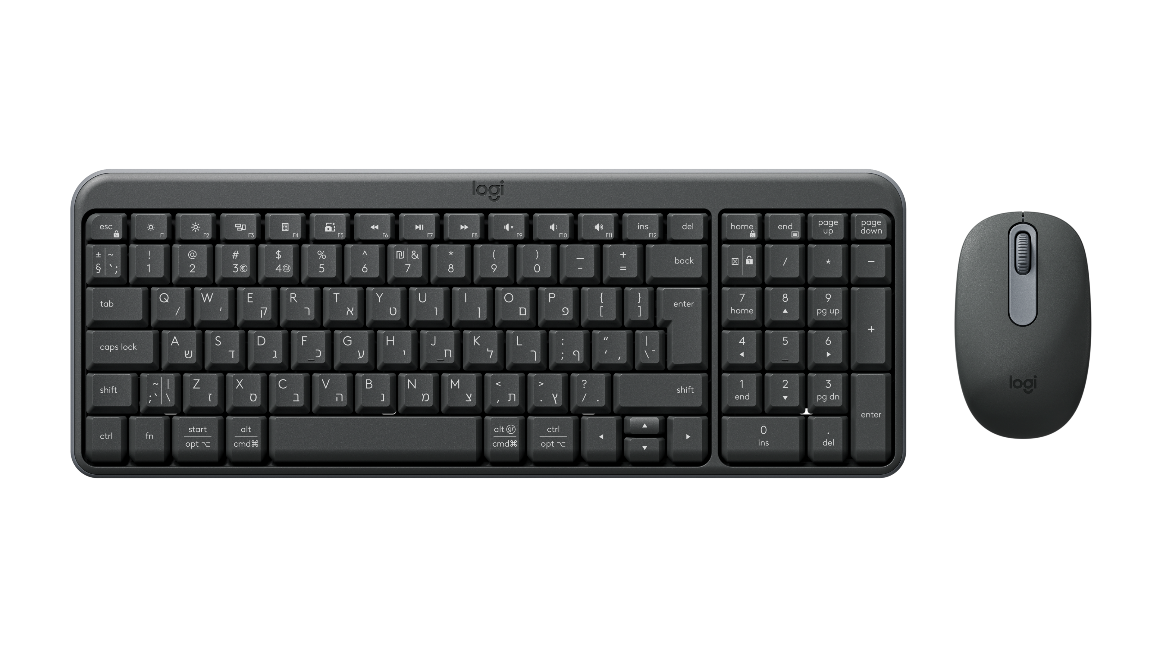 Logitech MK250 Bluetooth® Compact Keyboard Mouse Combo in Graphite