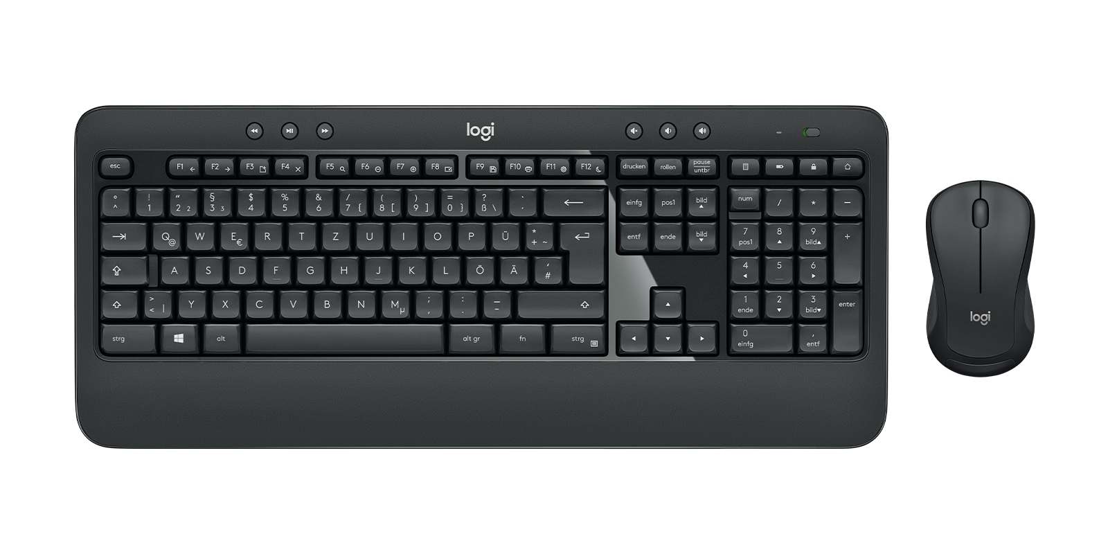 Logitech MK540 Advanced Wireless Keyboard Mouse Combo in Black