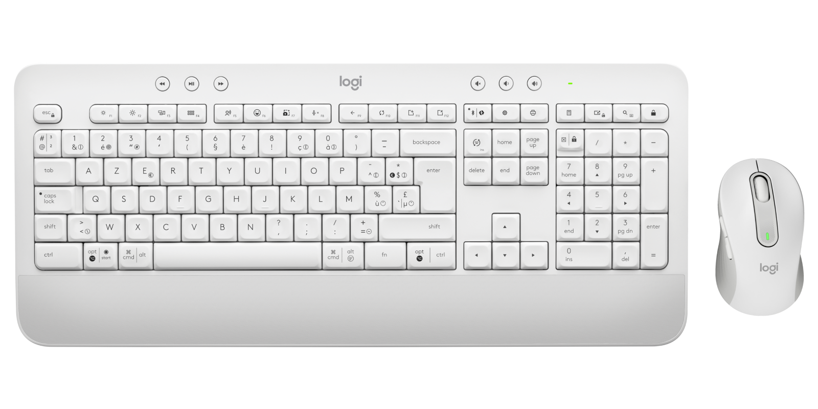 Logitech Ensemble clavier et souris sans fil Signature MK650 en Blanc Cassé