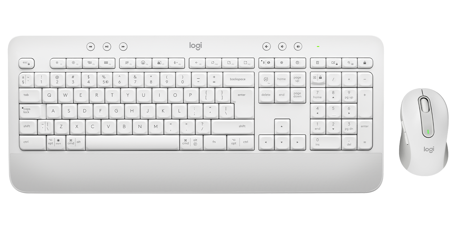 Logitech Ensemble clavier et souris sans fil Signature MK650 en Blanc Cassé