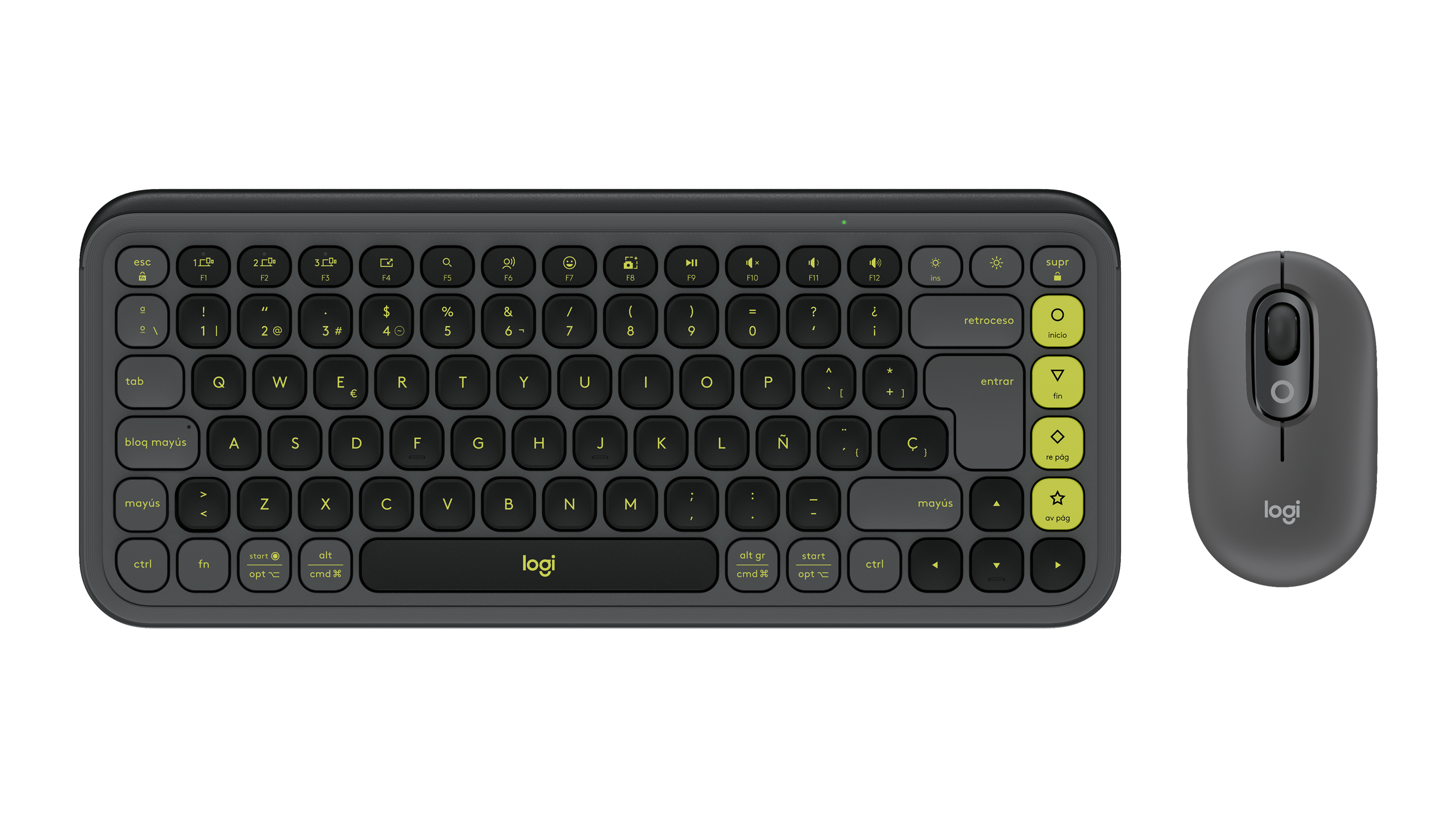 Logitech POP Icon Keyboard Mouse Combo in Graphite