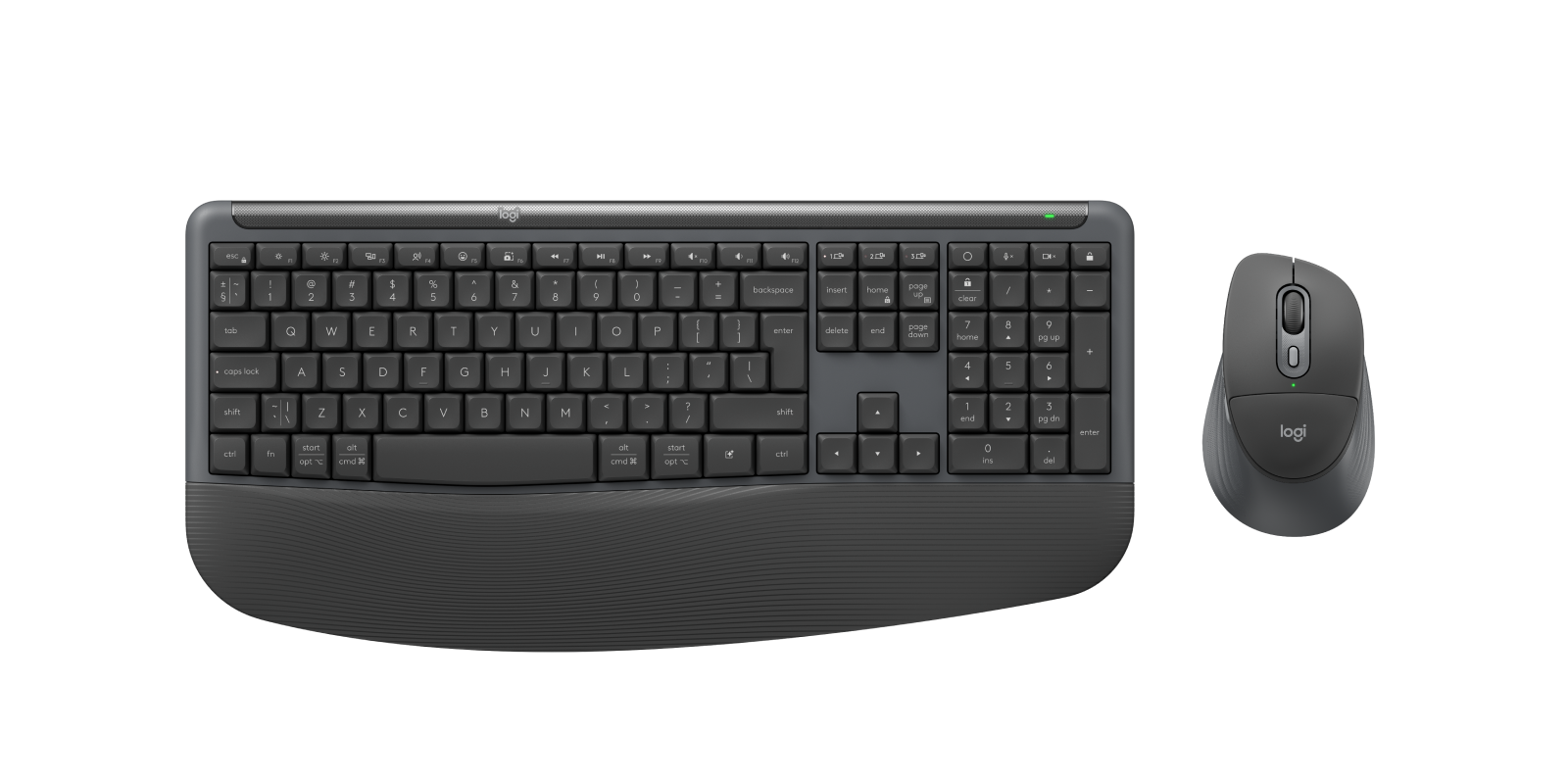 Logitech Signature Comfort Plus Combo MK880 for Business in Graphite, Engels Internationaal