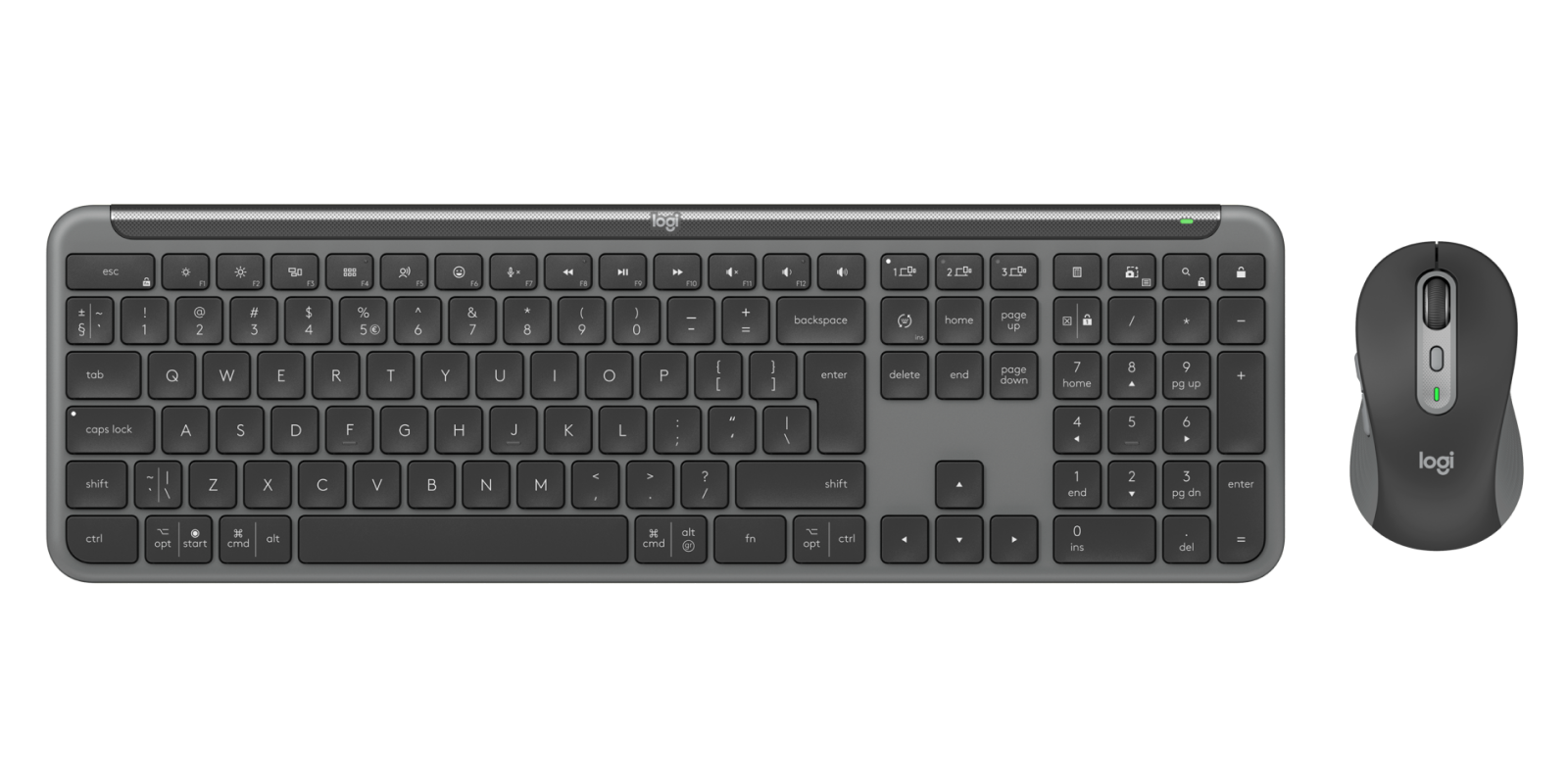 Logitech Signature Slim Keyboard Mouse Combo MK950 for Business in Graphite