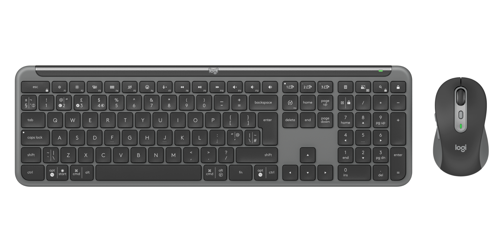 Logitech Signature Slim Keyboard Mouse Combo MK950 for Business in Graphite