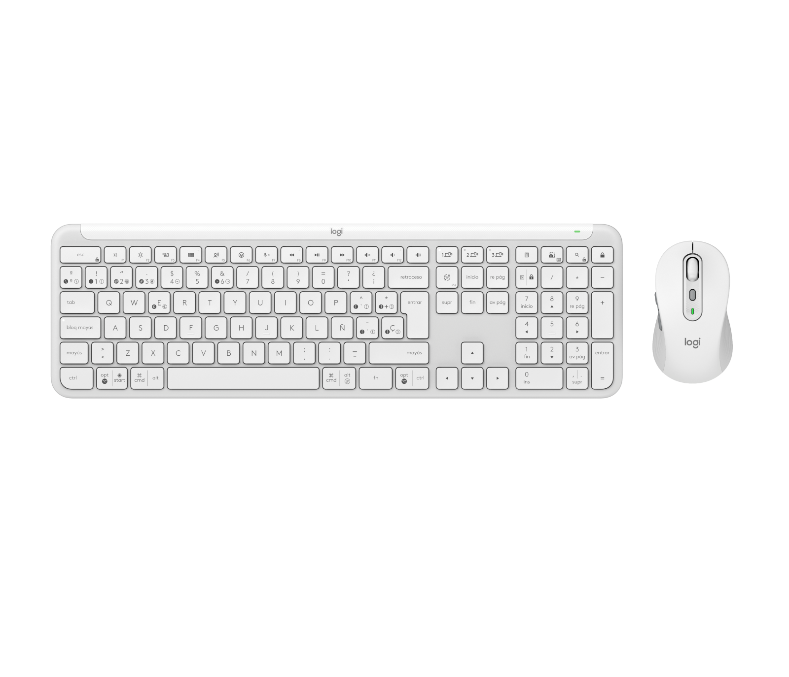 Logitech Buy Signature Slim Keyboard Mouse Combo MK950 in Off-white