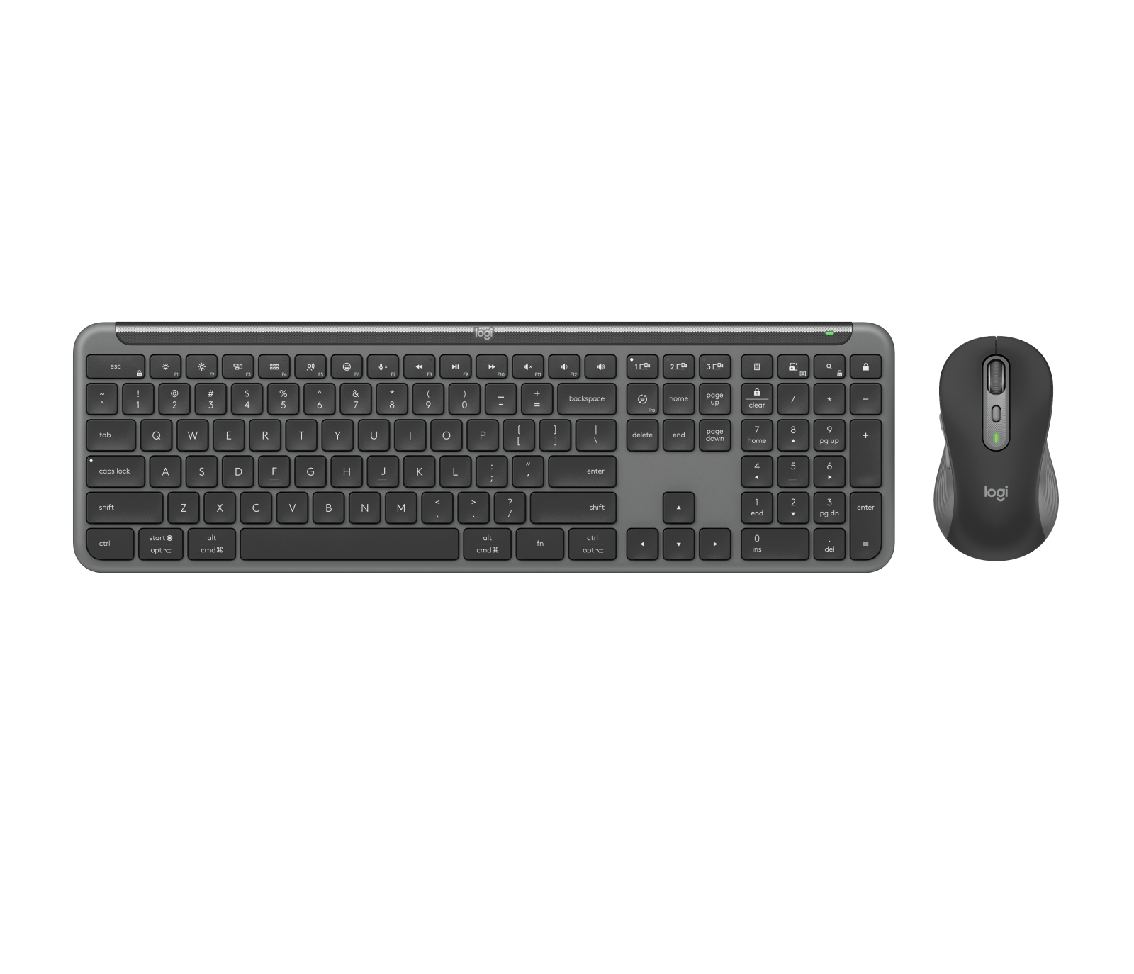 Logitech Buy Signature Slim Keyboard Mouse Combo MK955 in Graphite