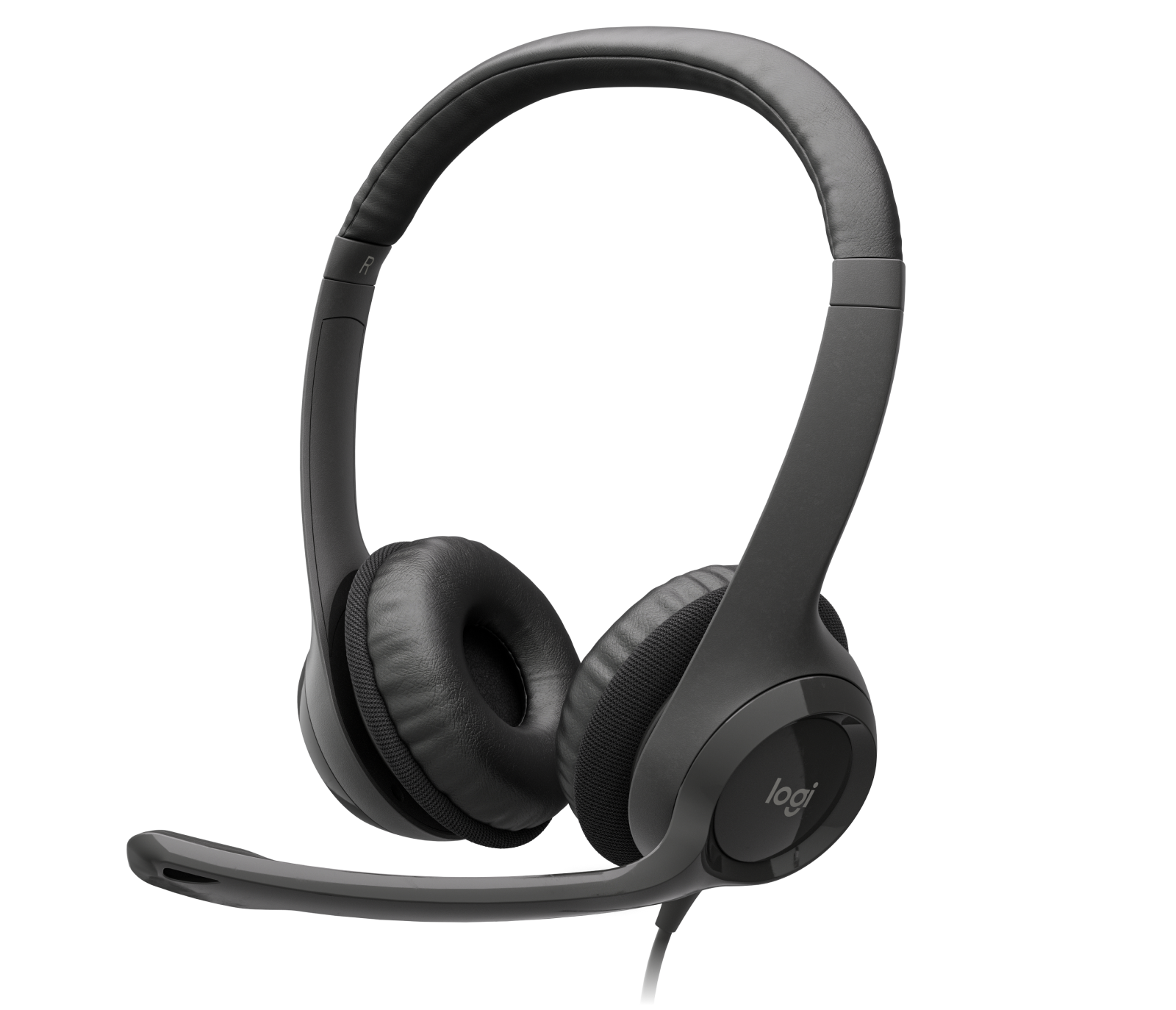 Logitech H390 USB Headset with Noise-Cancelling Mic in Black