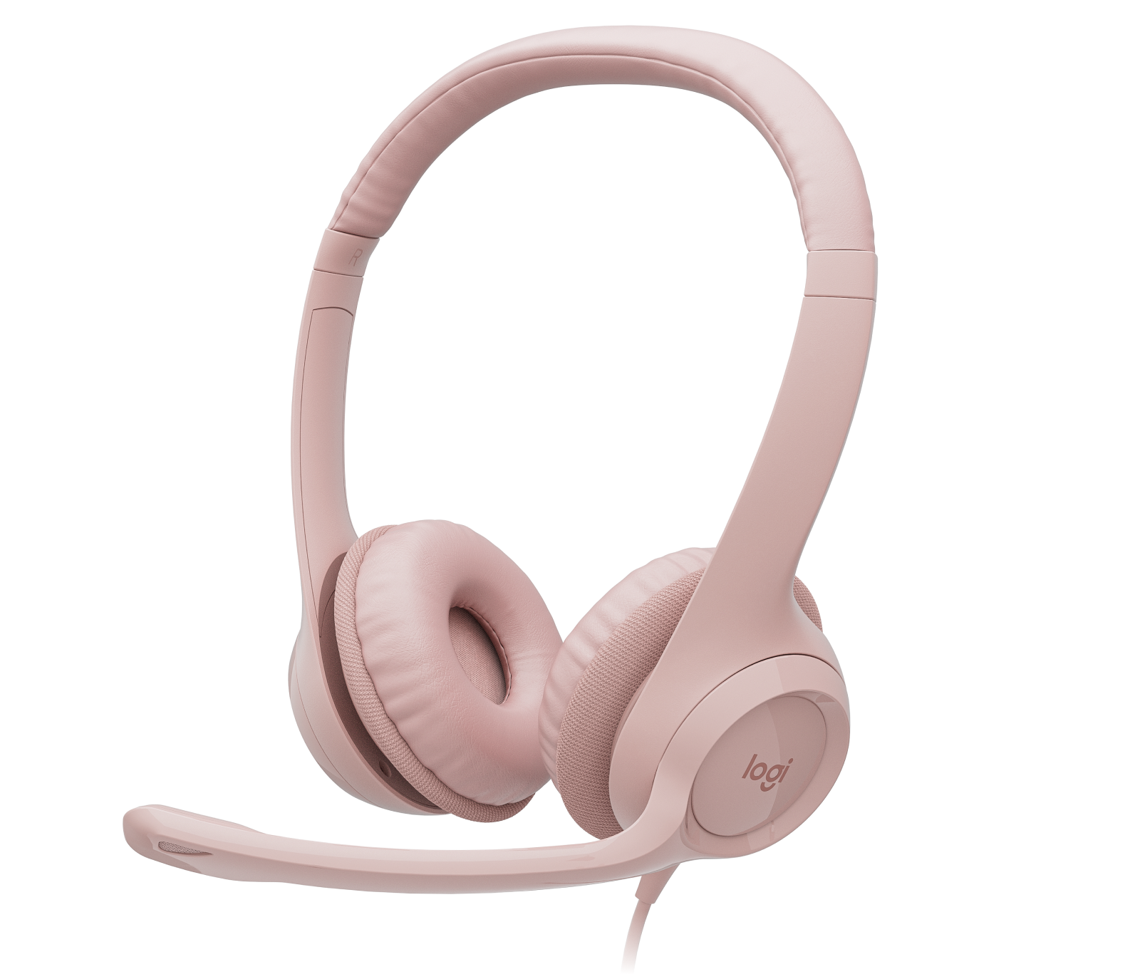 Logitech H390 USB Headset with Noise-Cancelling Mic in Rose