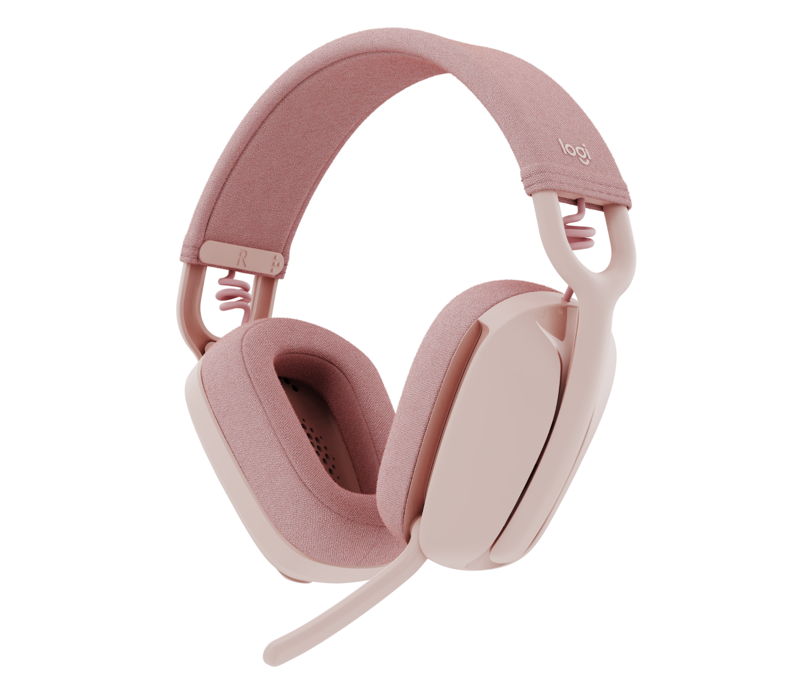 Logitech Zone Vibe 100 Wireless Over the Ear Headphones in Rose