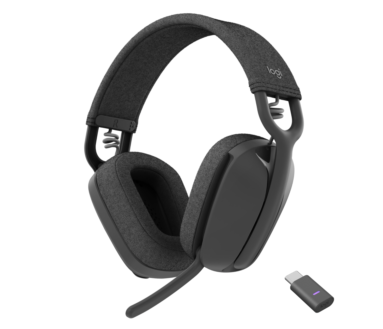Logitech Cuffia con microfono Zone Vibe Wireless per uso aziendale in Grafite