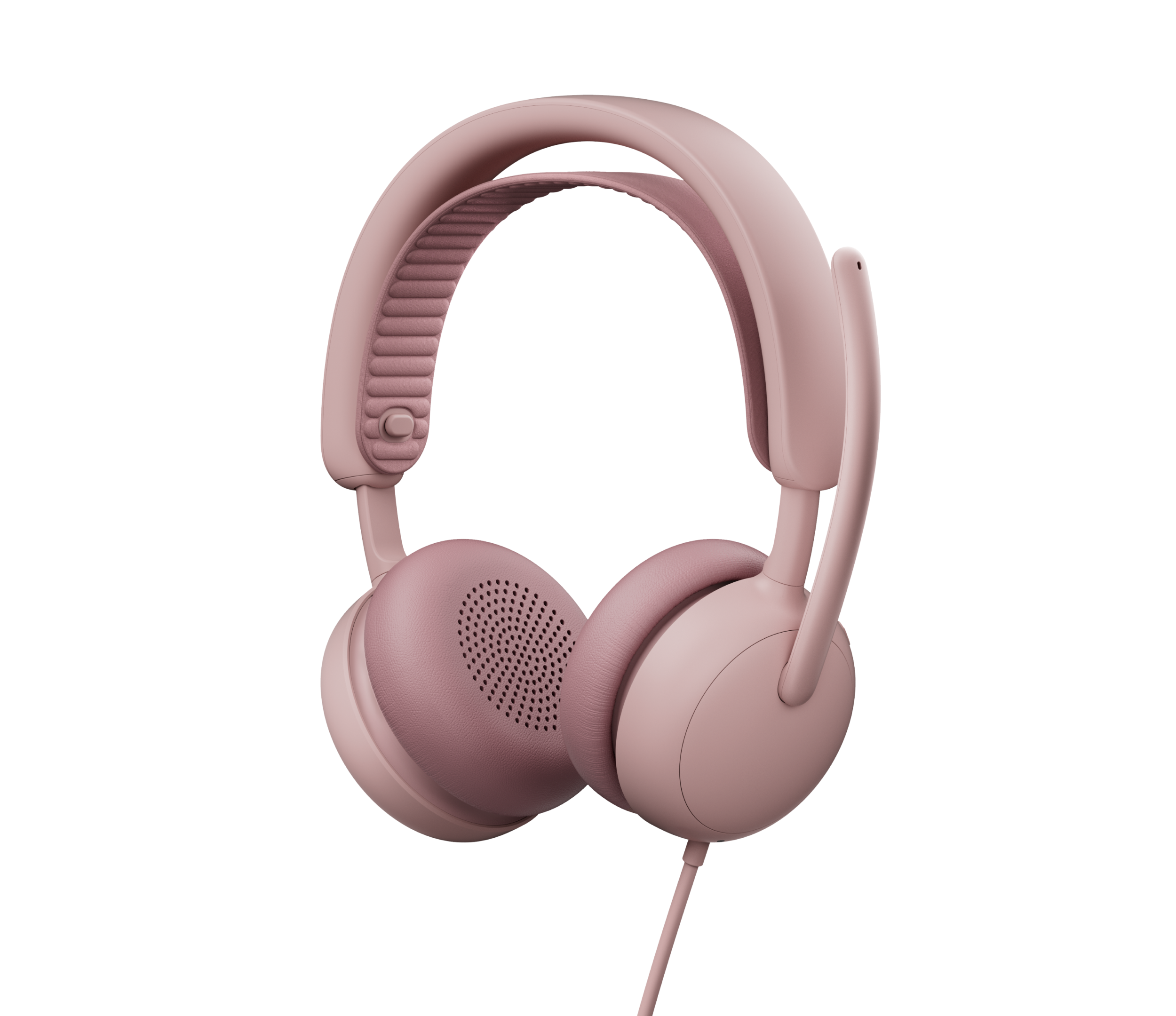 Logitech Zone Wired 2 - Noise-Canceling Headset with Adaptive Hybrid ANC in Rose