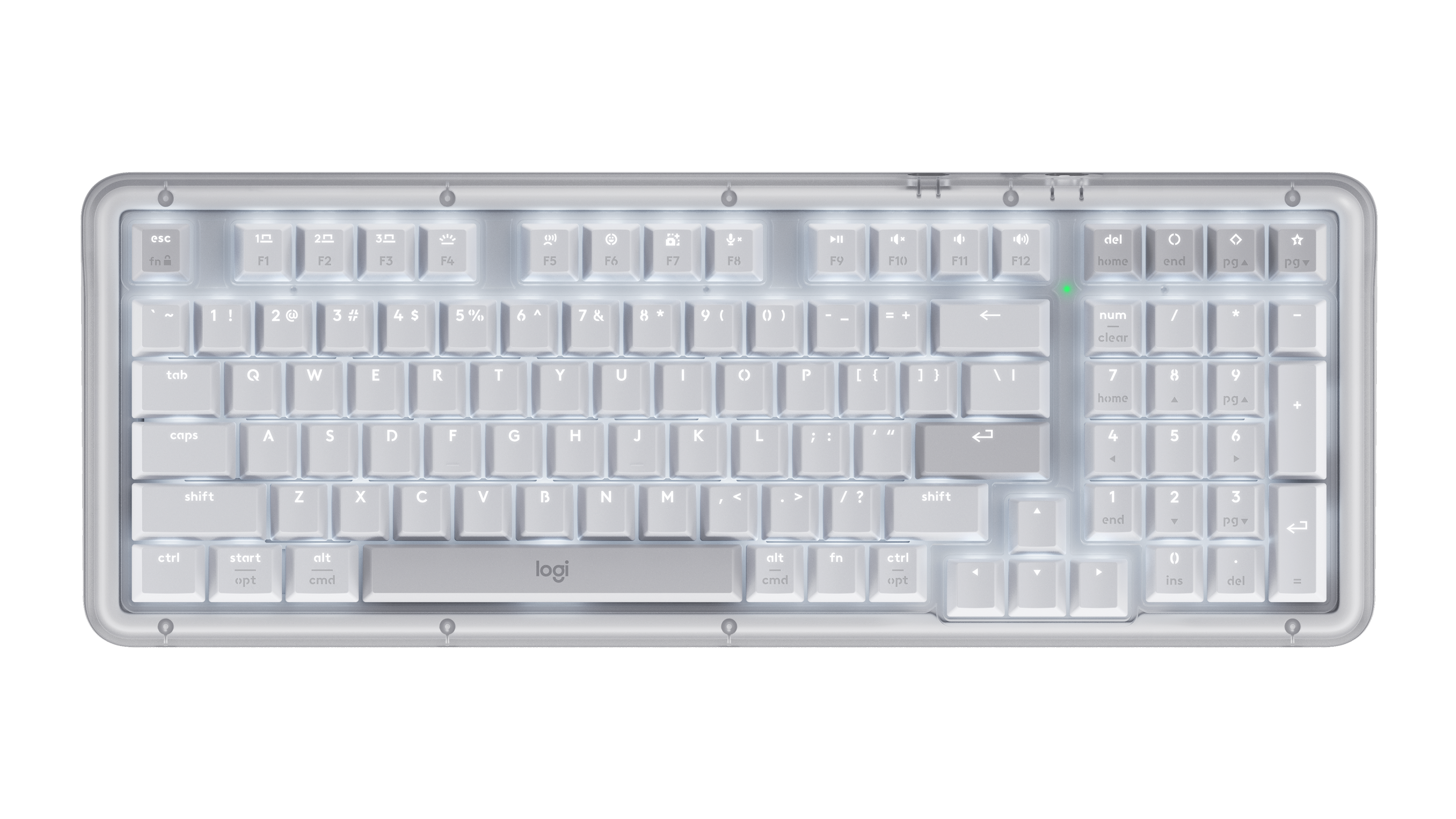 Logitech K98M Alto Keys Wireless Mechanical Keyboard with Gasket Structure - Off-White