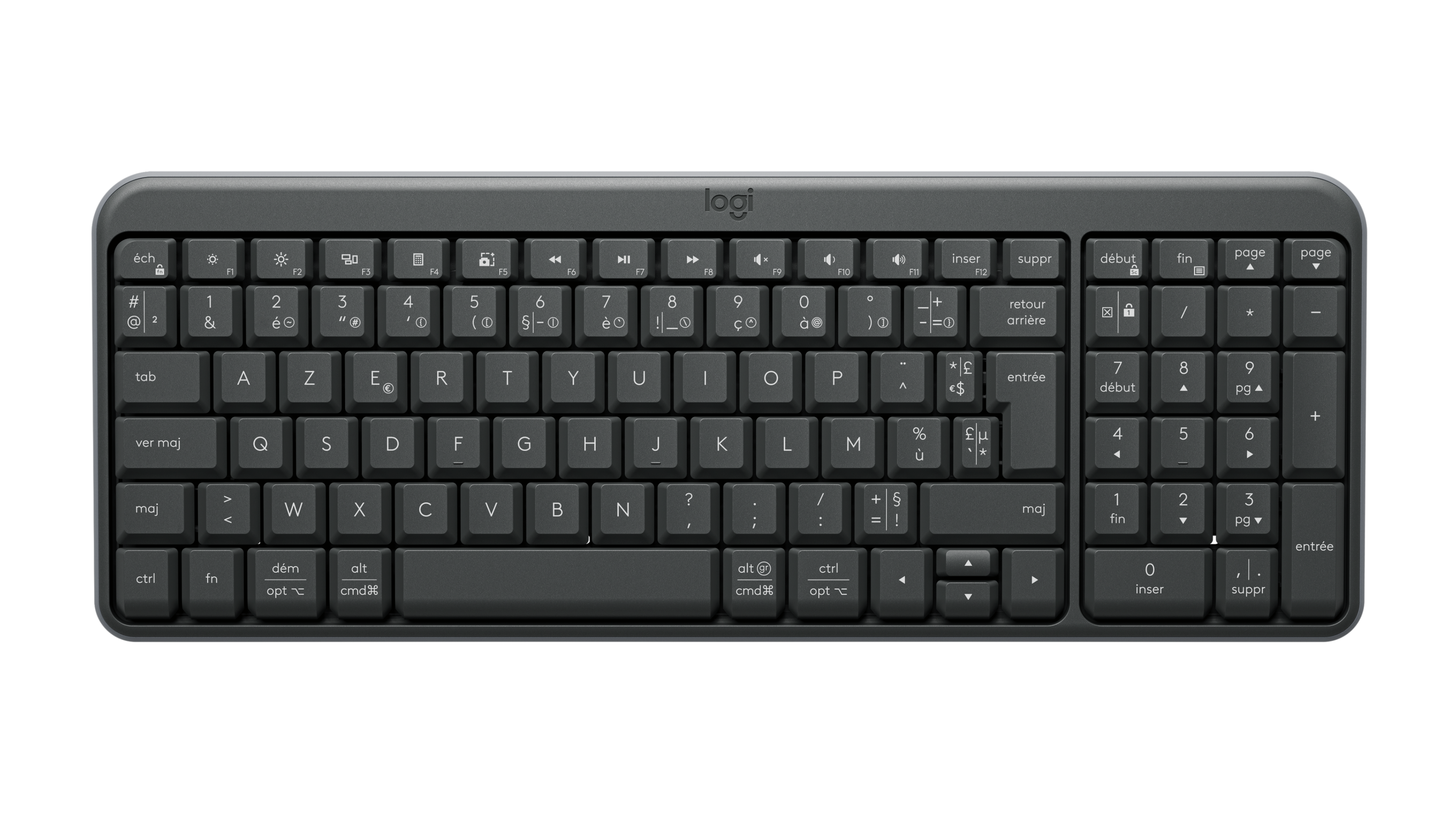 Logitech K250 Bluetooth® Compact Keyboard in Graphite