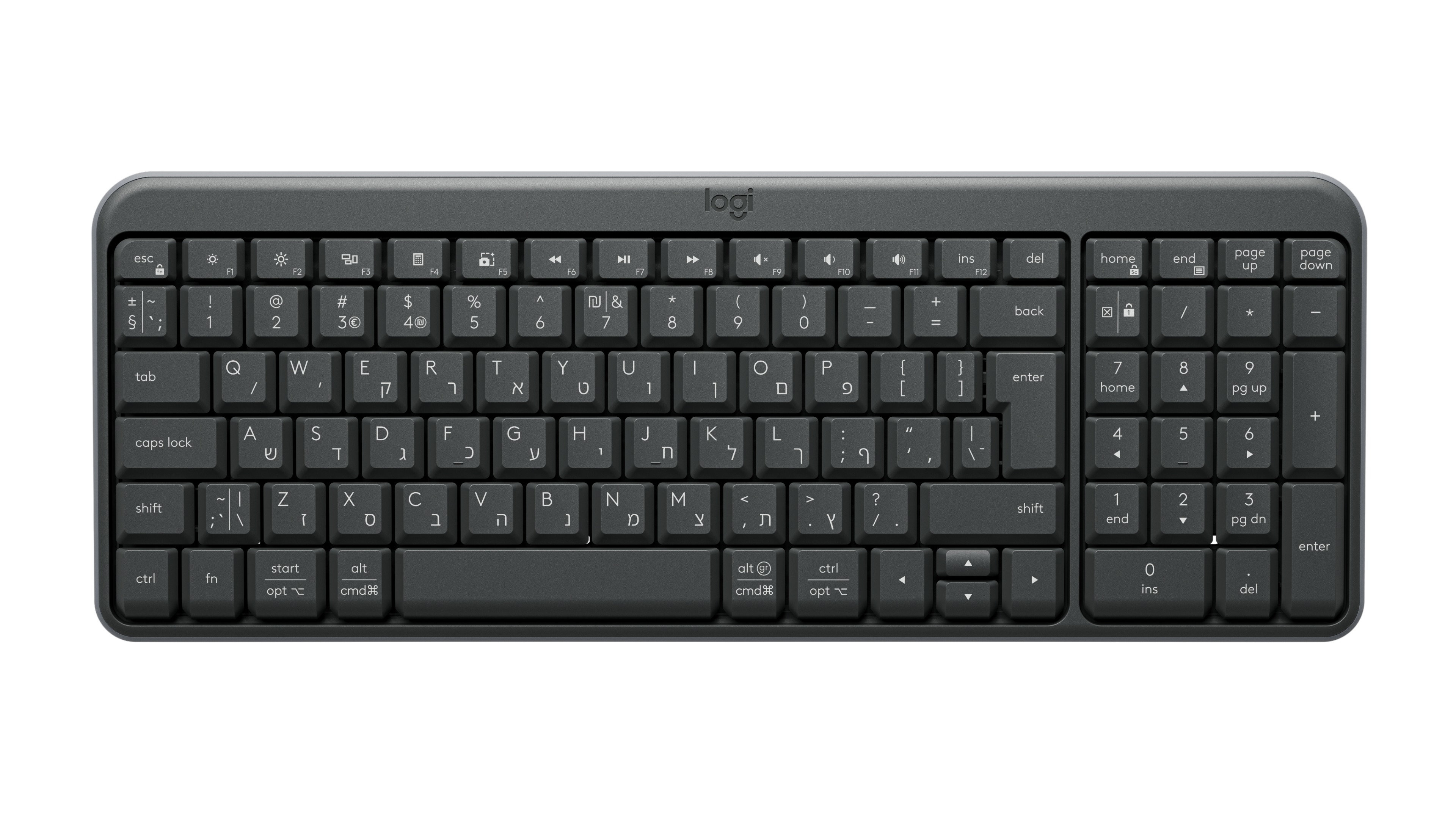 Logitech K250 Bluetooth® Compact Keyboard in Graphite