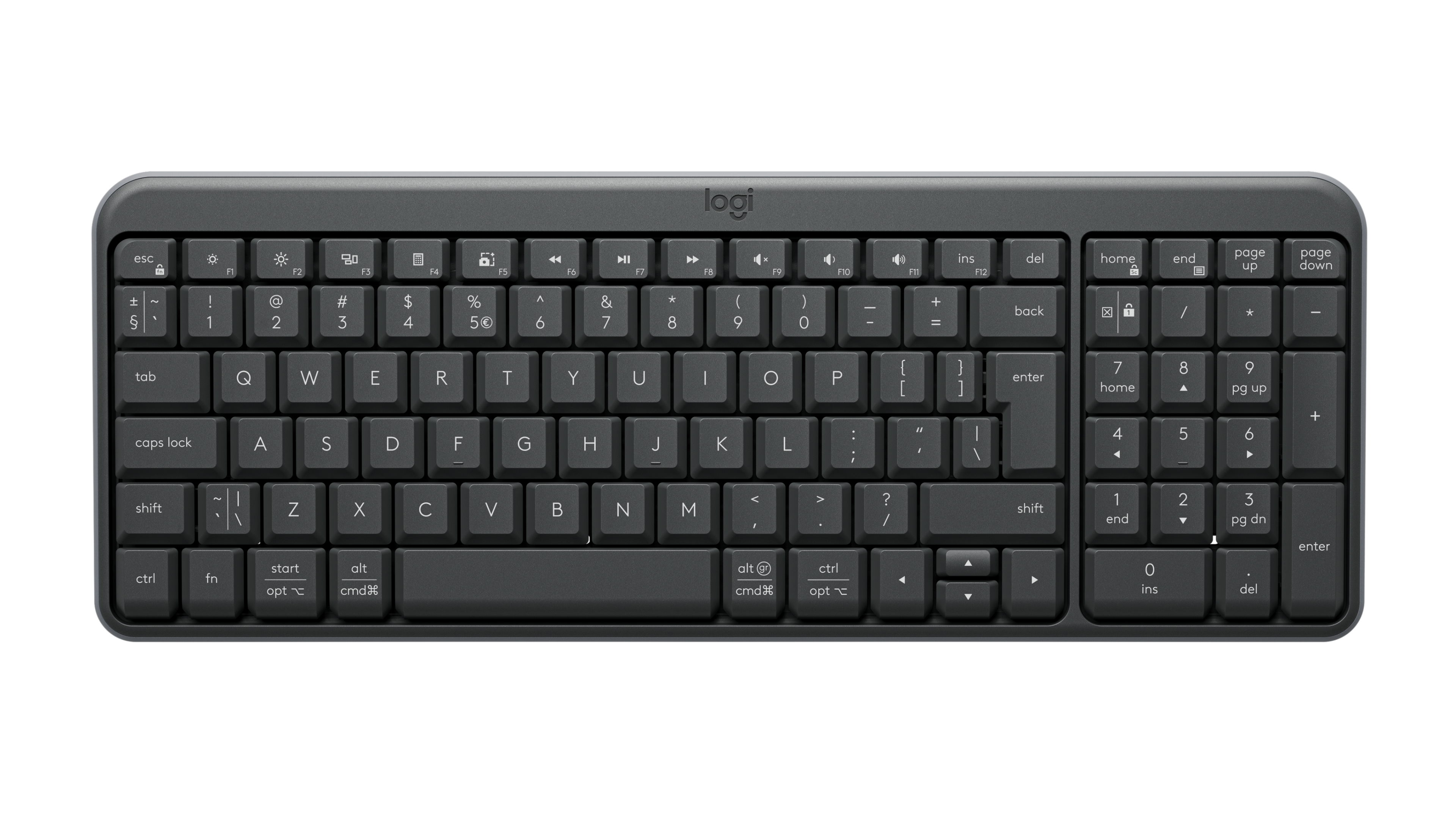 Tastiera Bluetooth® compatta Logitech K250 in Graphite, K250