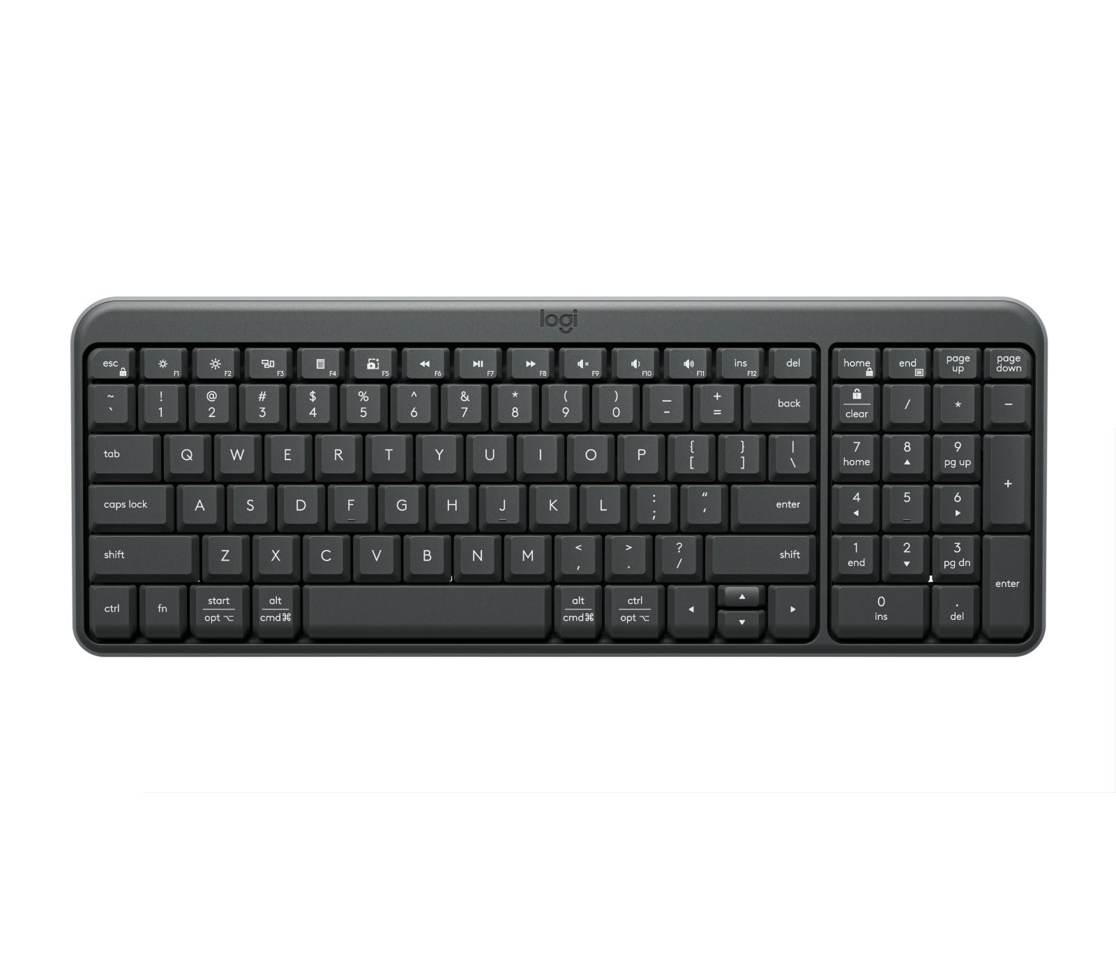 [SET] Logitech ワイヤレスキーボード & Philips 226E k-250-graphite-top-02.png